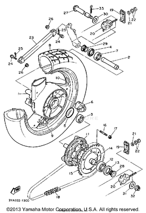 Rear Wheel Schematic