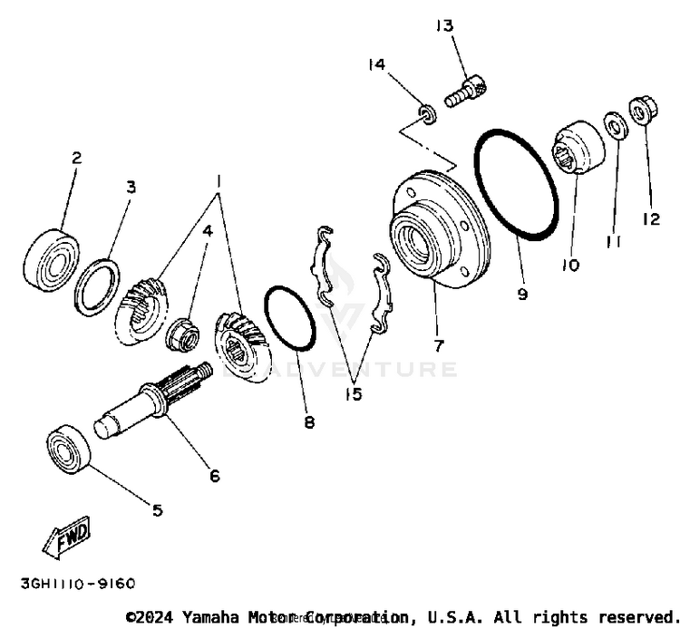Middle Drive Gear Schematic