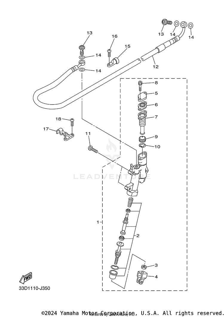 Rear Master Cylinder Schematic
