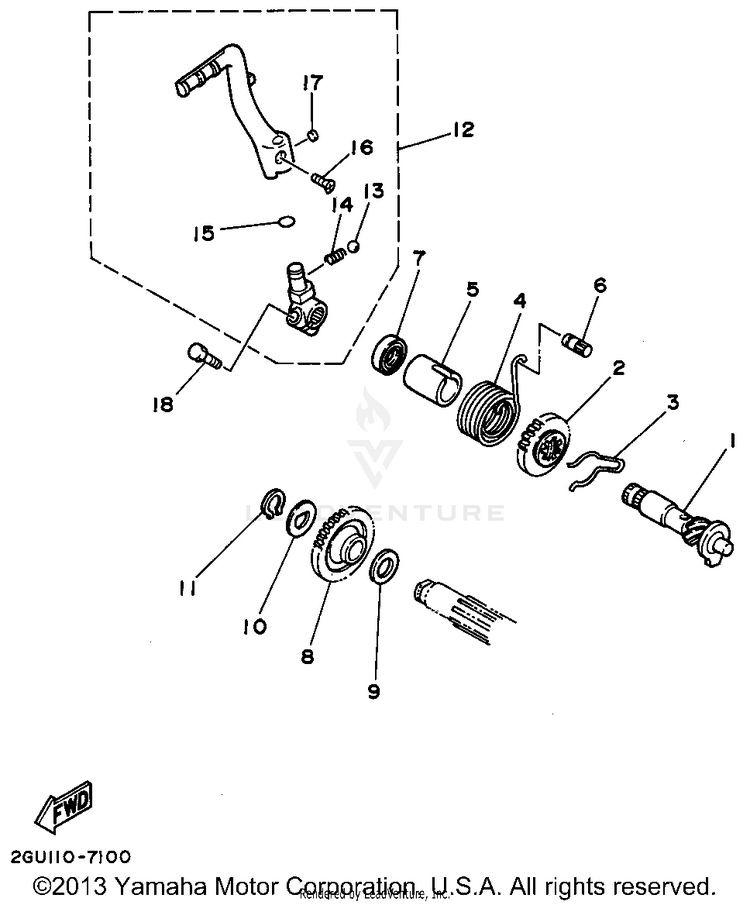 Starter BANSHEE - YFZ350G - 1995 Schematic