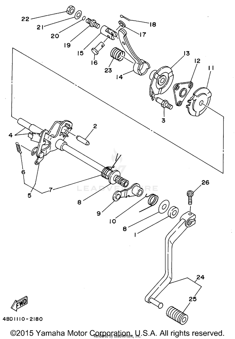 Shift Shaft Schematic