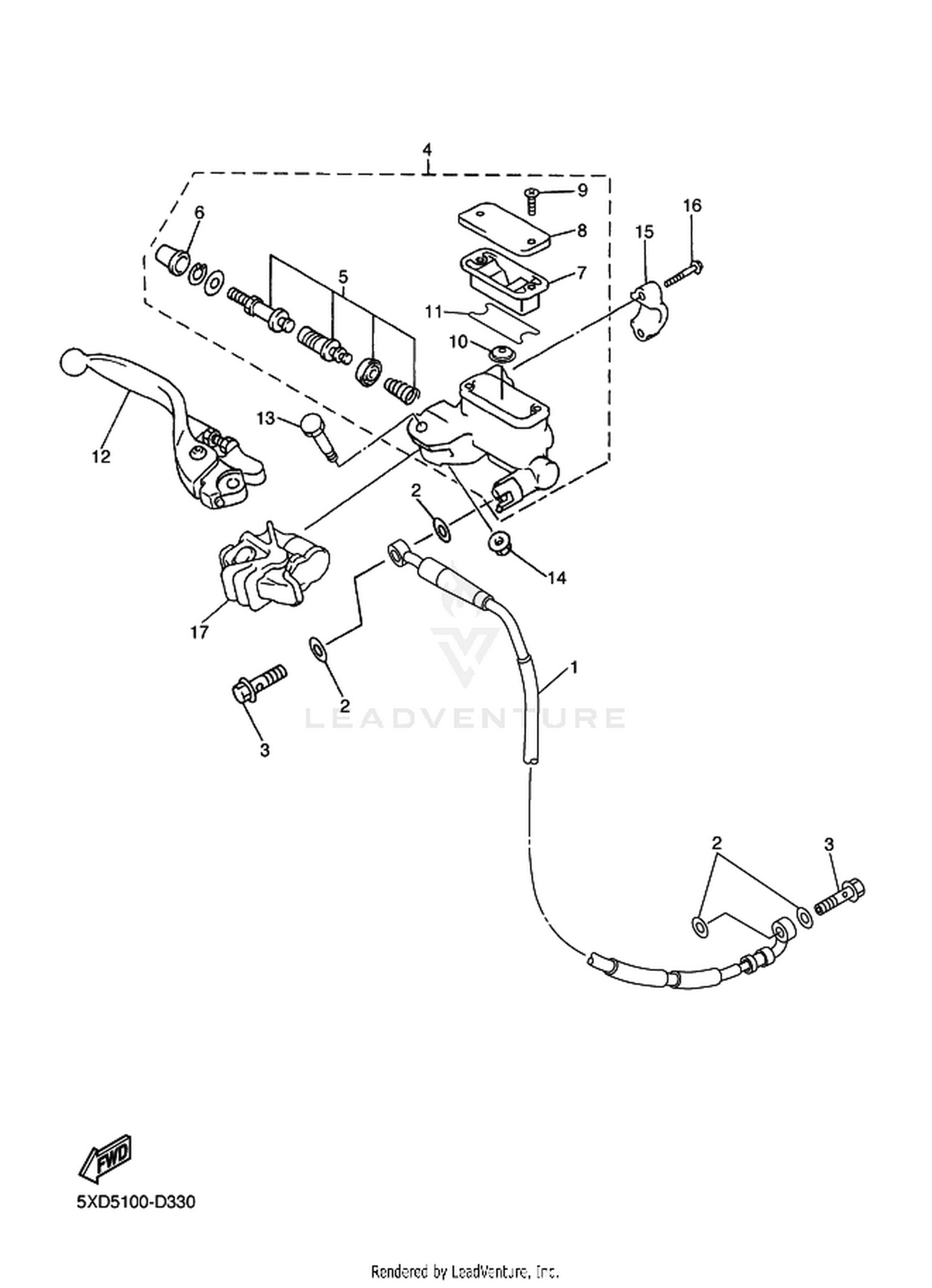 33 FRONT MASTER CYLINDER