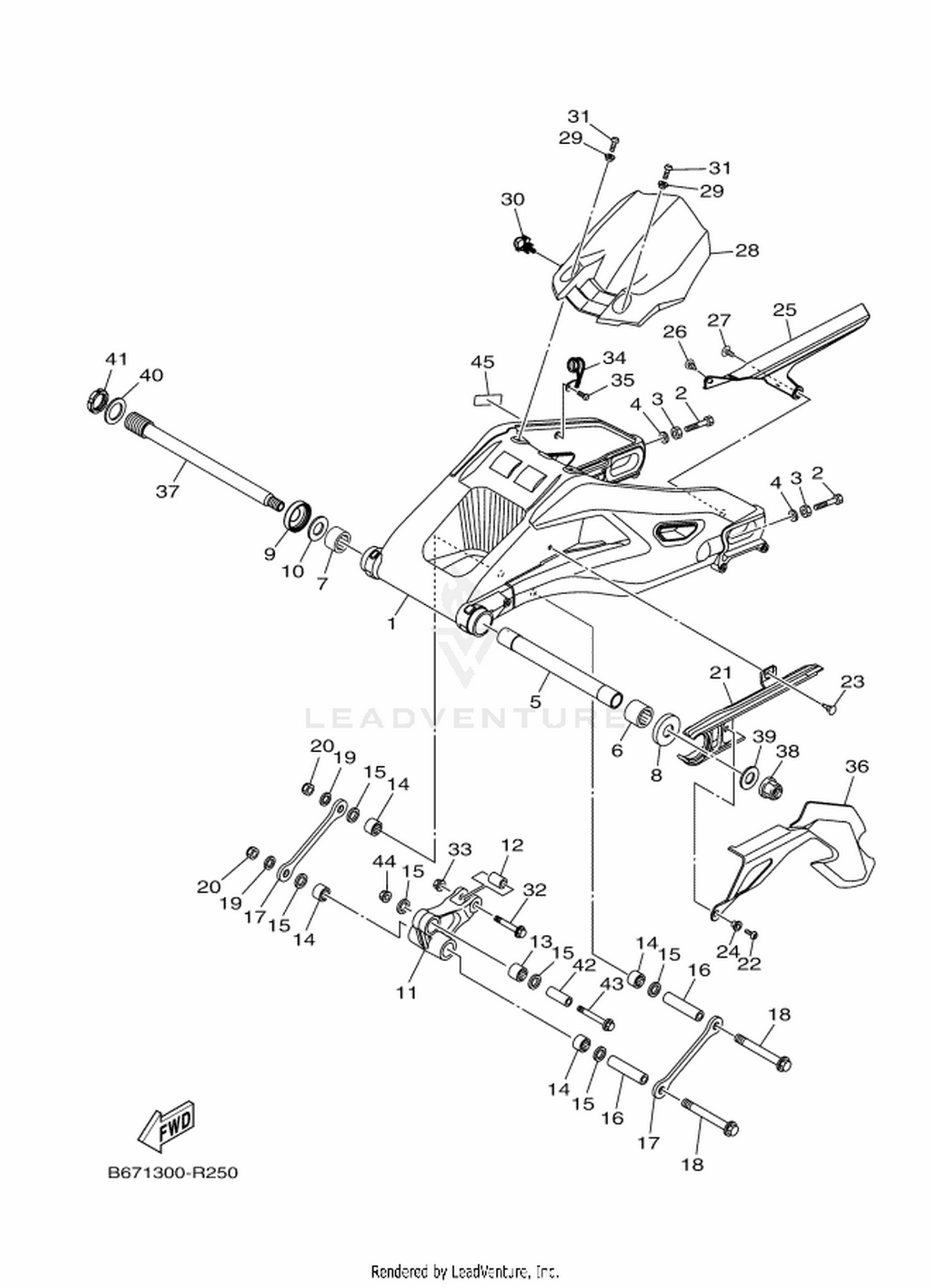 25 REAR ARM