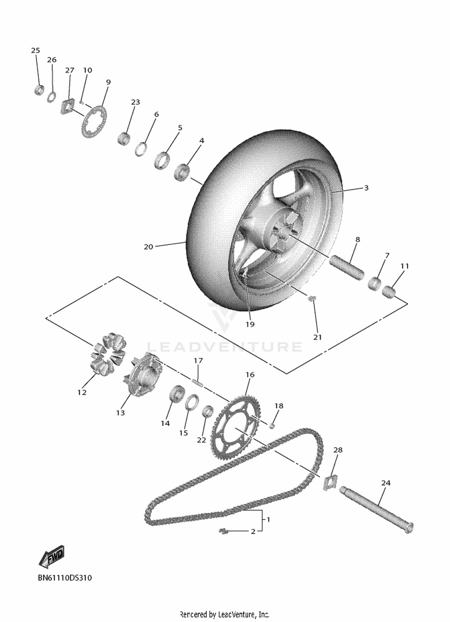 31 REAR WHEEL
