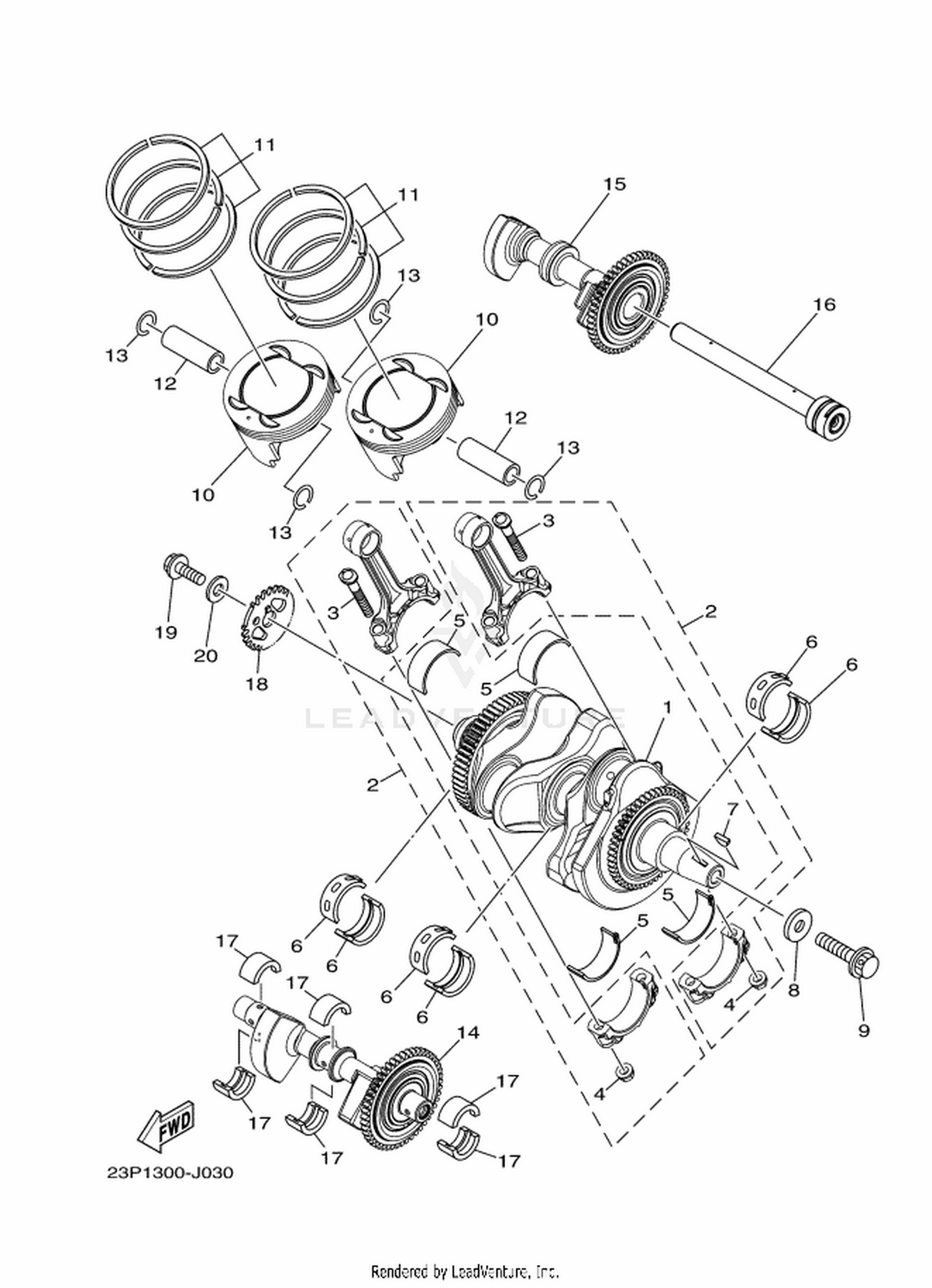 03 CRANKSHAFT  PISTON