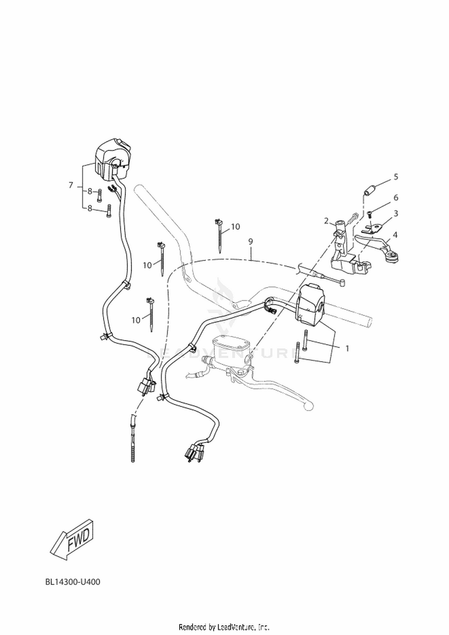 40 HANDLE SWITCH  LEVER