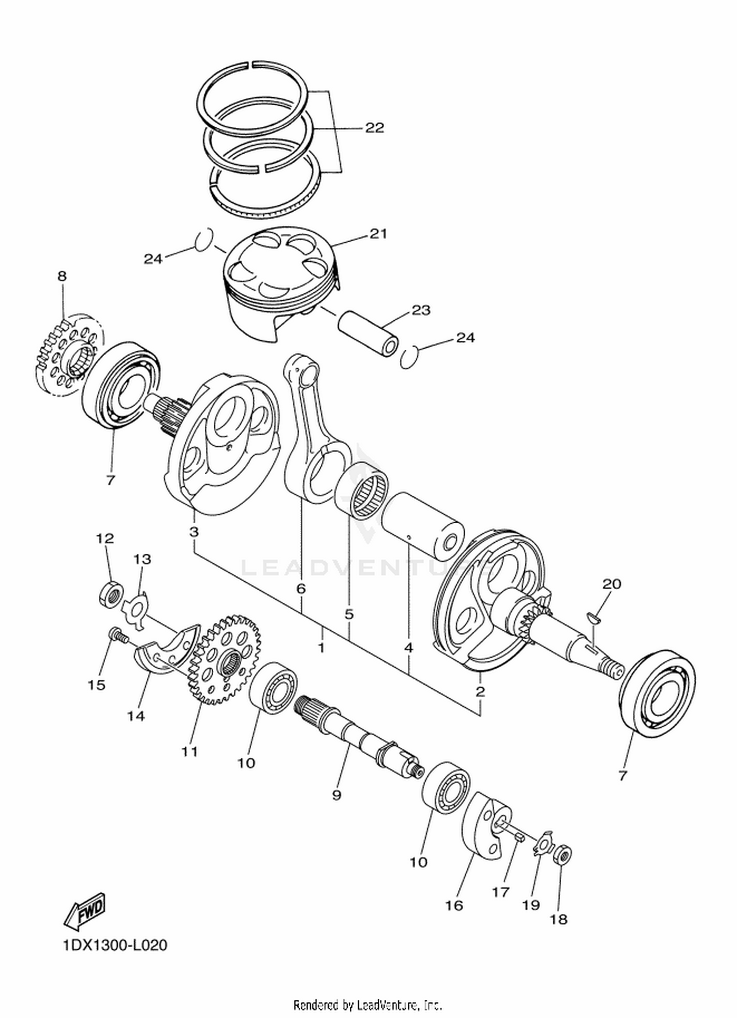 02 CRANKSHAFT  PISTON