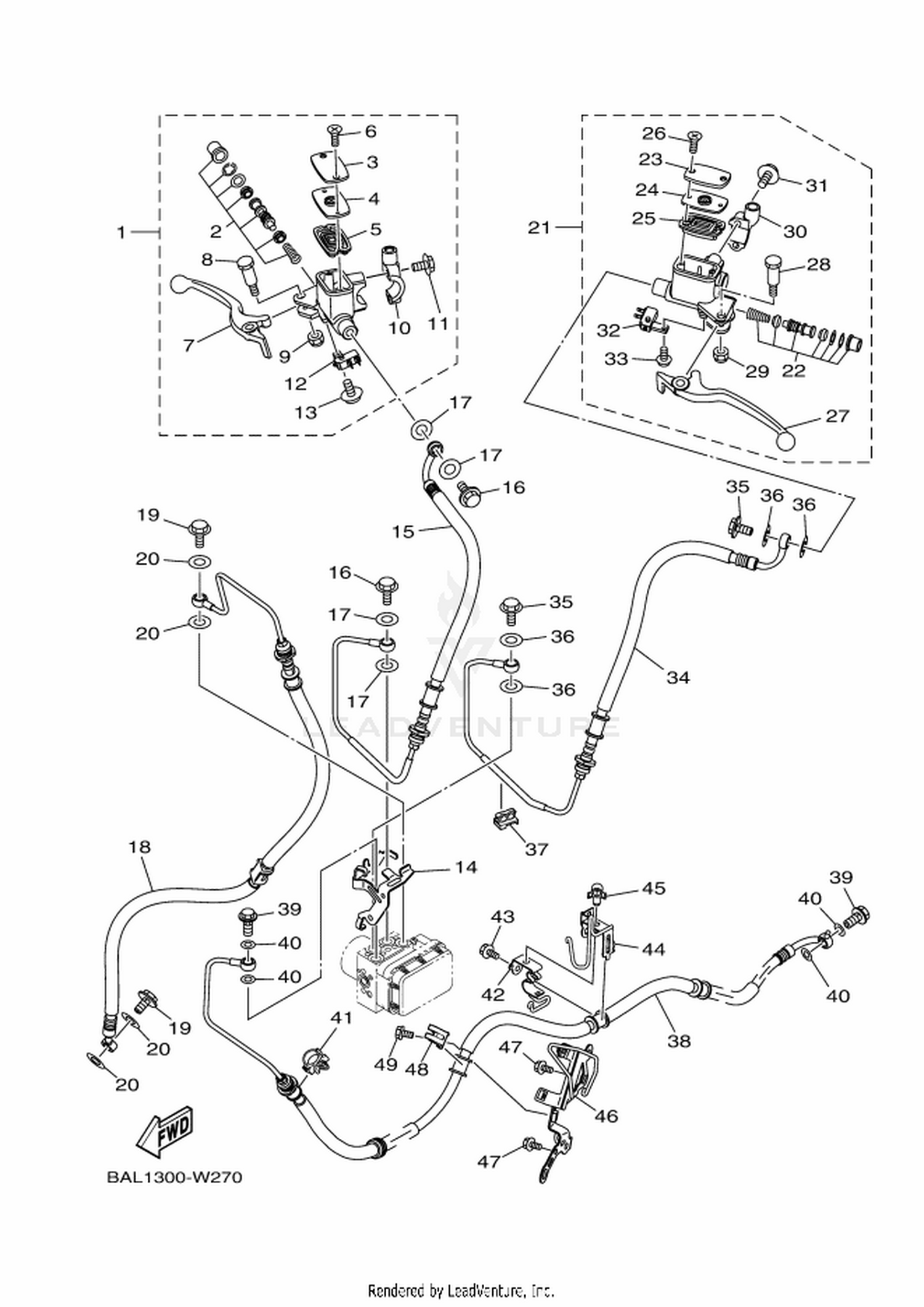 27 FRONT MASTER CYLINDER