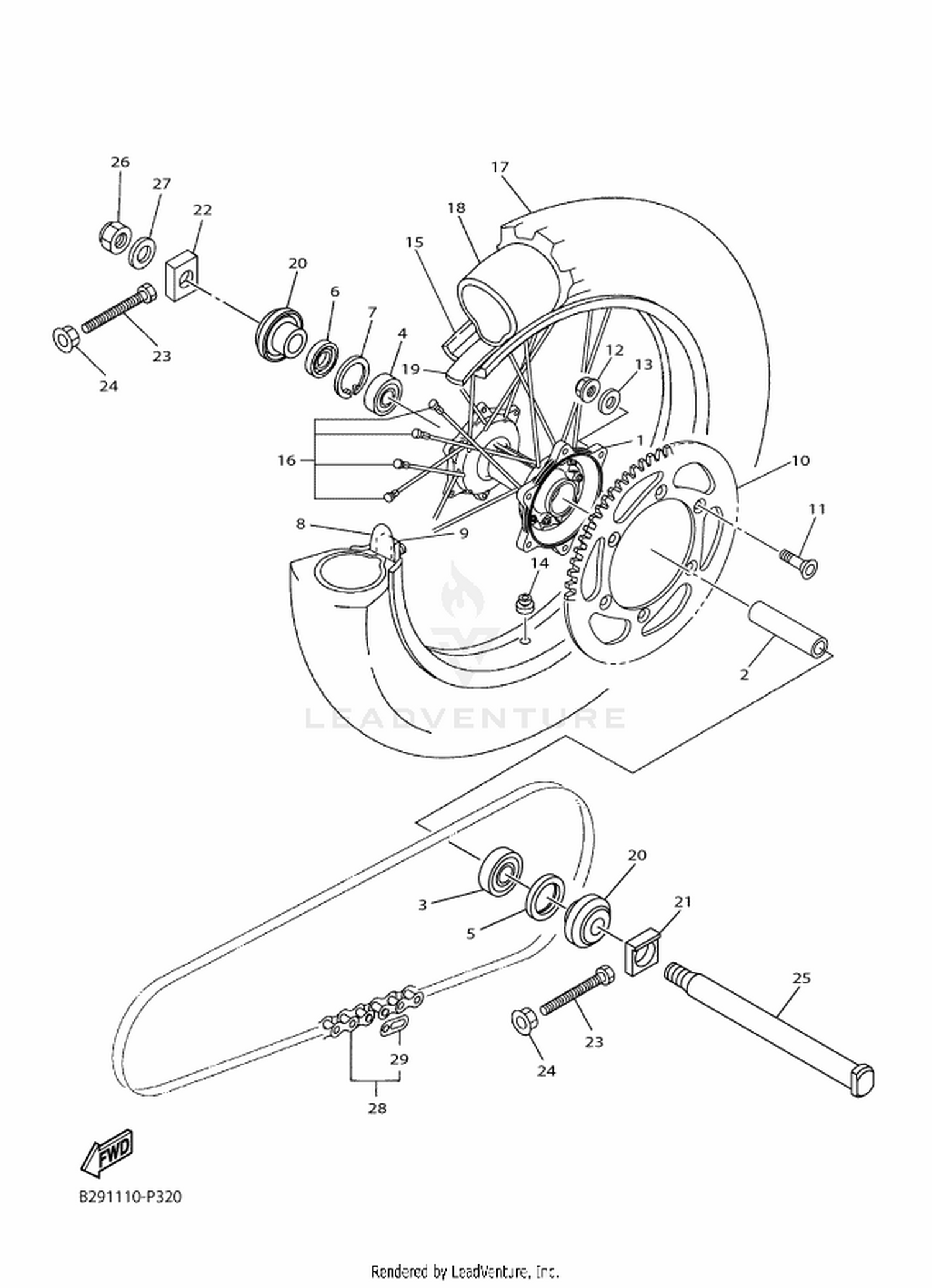 31 REAR WHEEL
