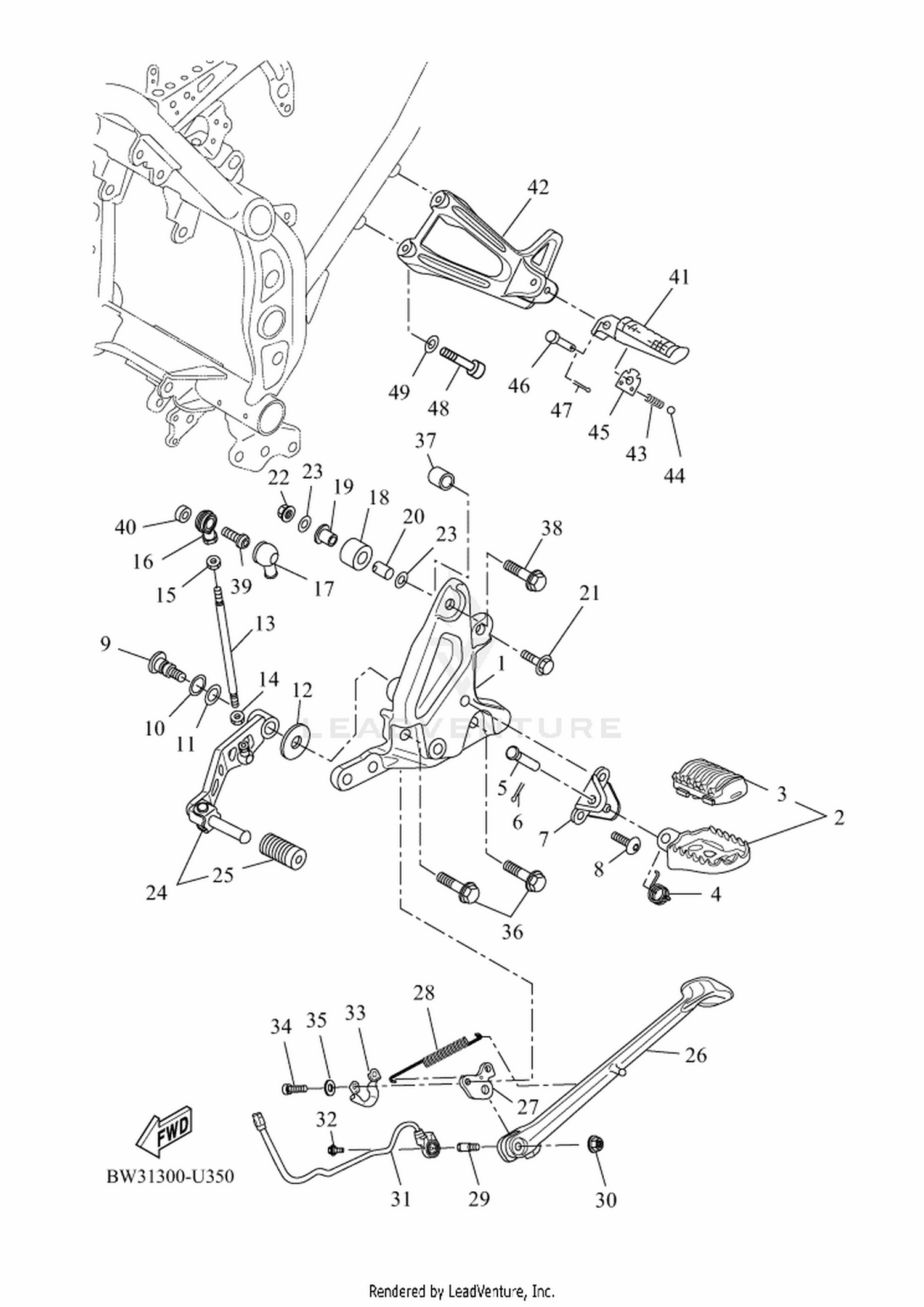 36 STAND & FOOTREST
