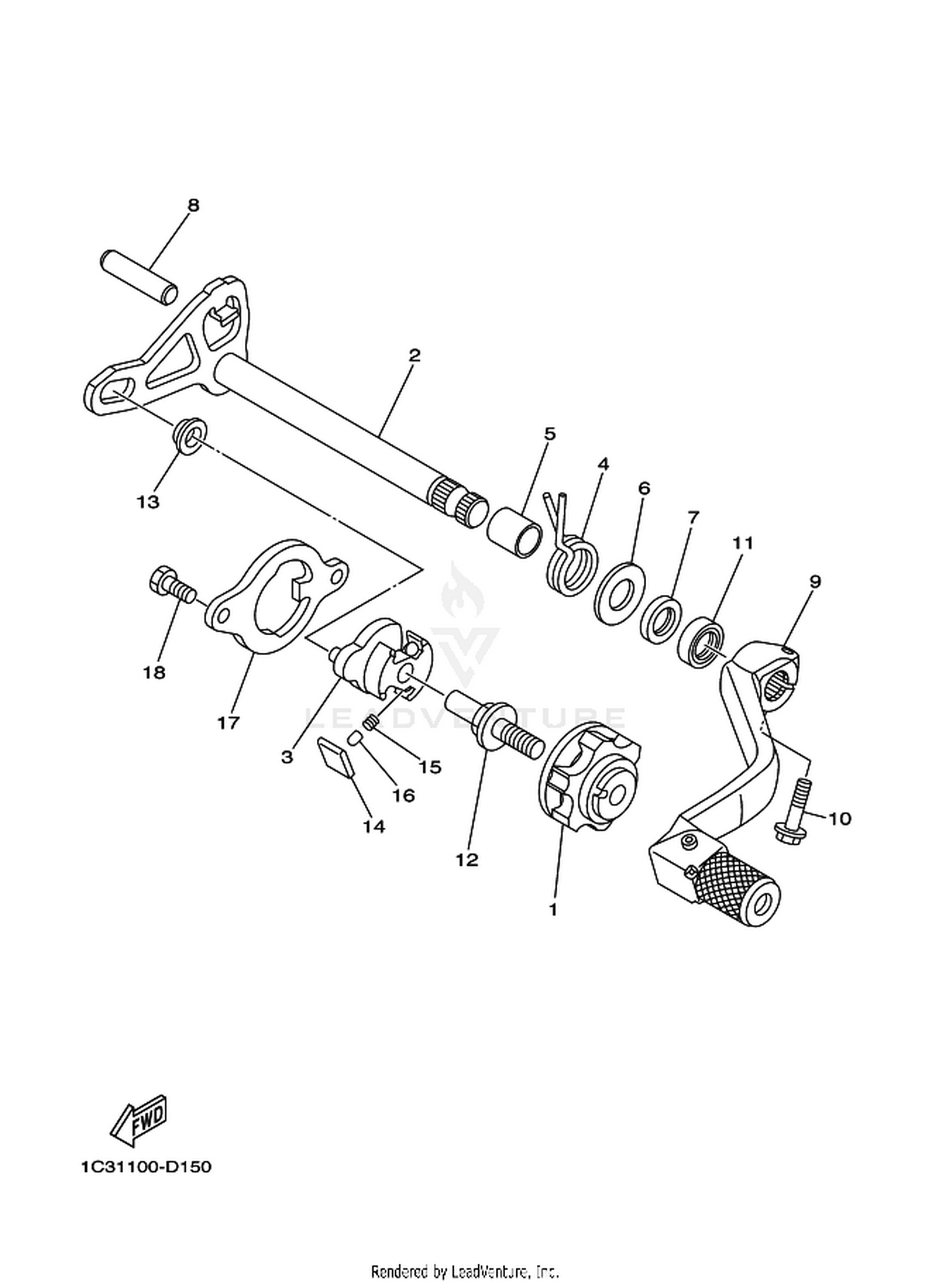 15 SHIFT SHAFT