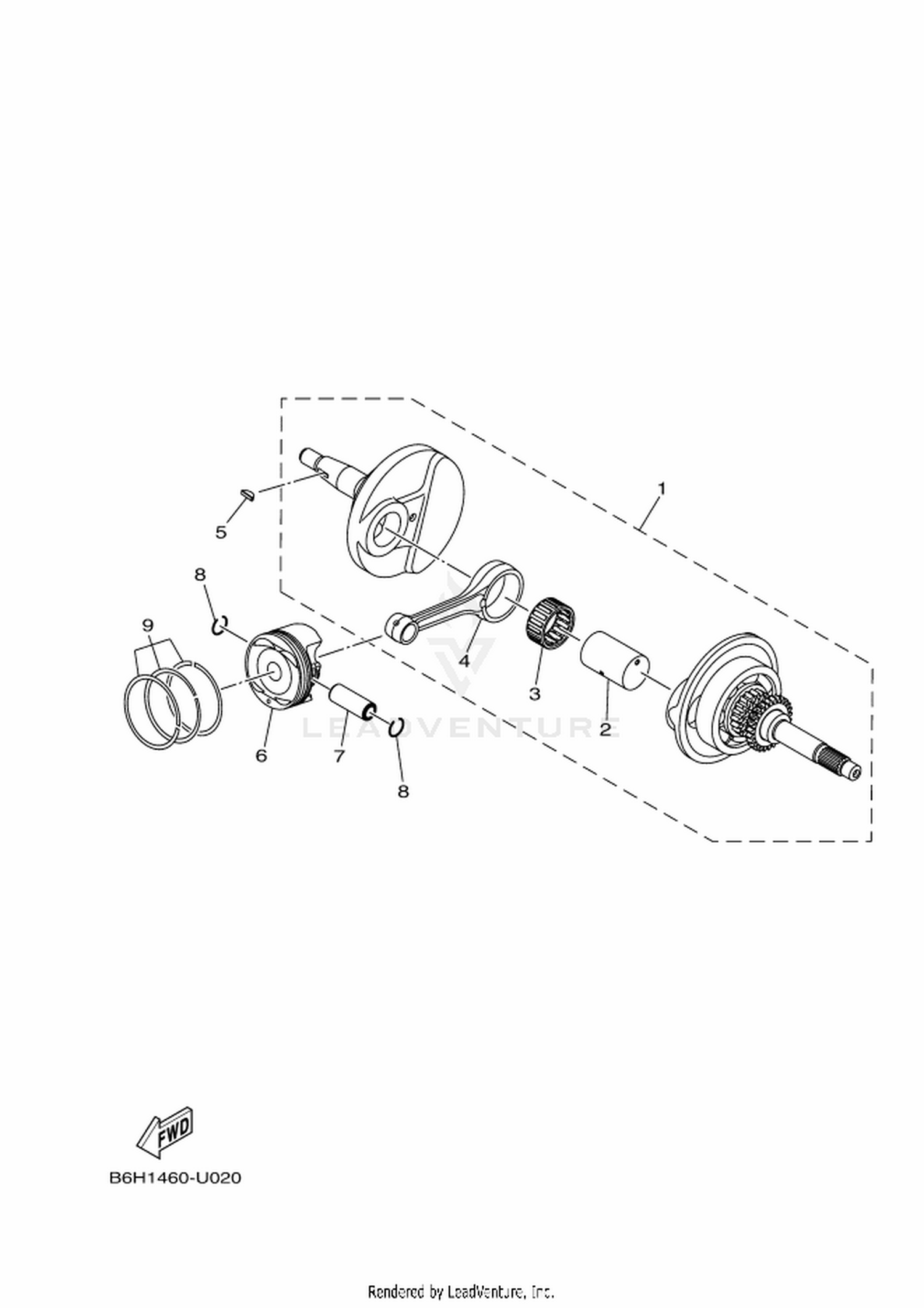 02 CRANKSHAFT & PISTON