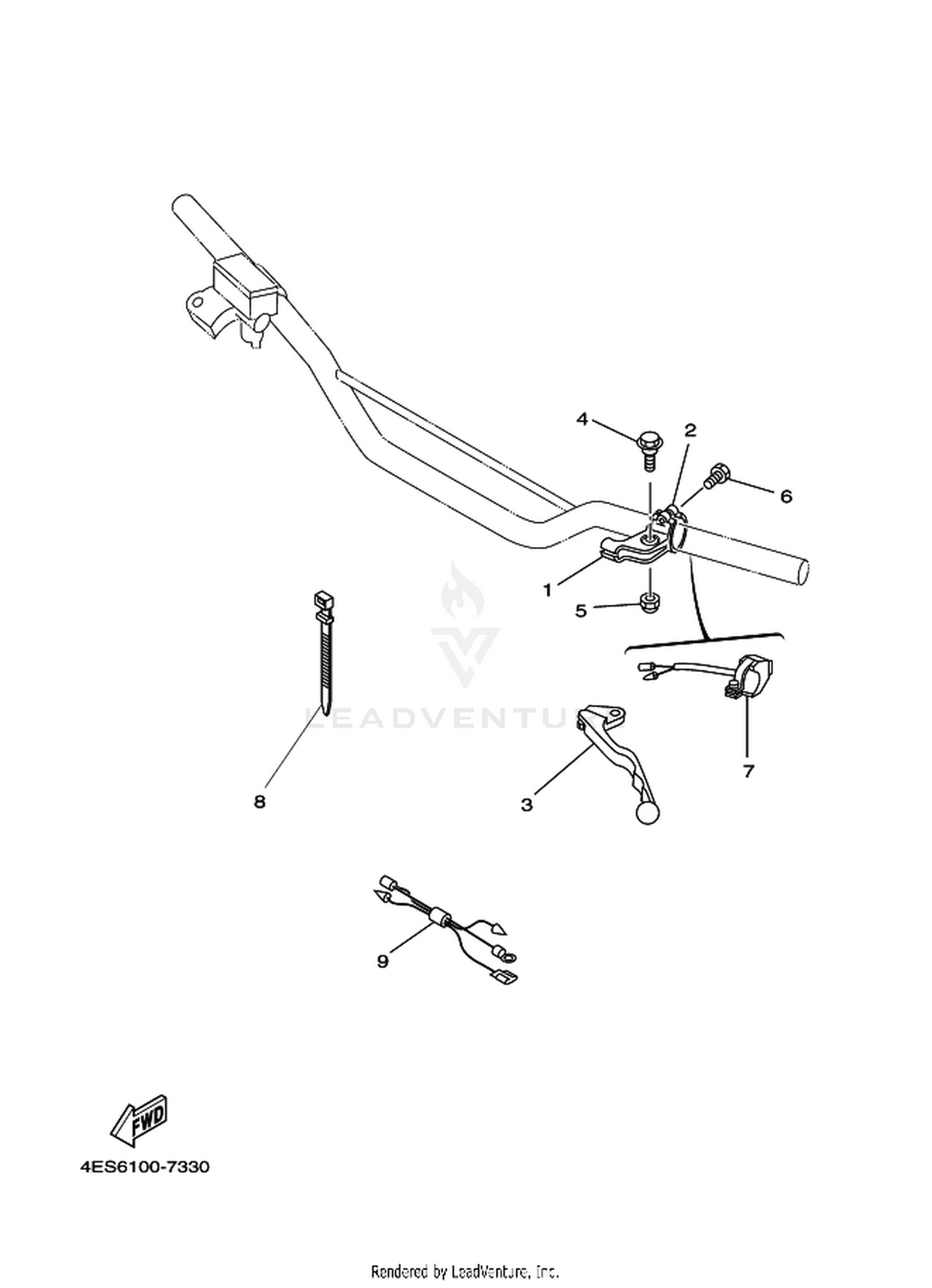 33 HANDLE SWITCH  LEVER
