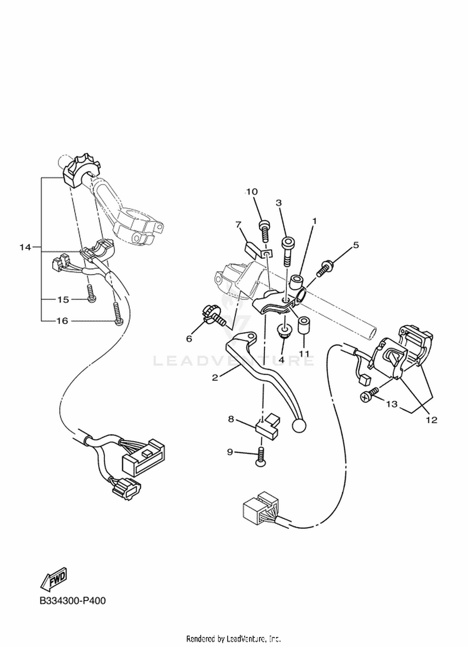 40 HANDLE SWITCH  LEVER