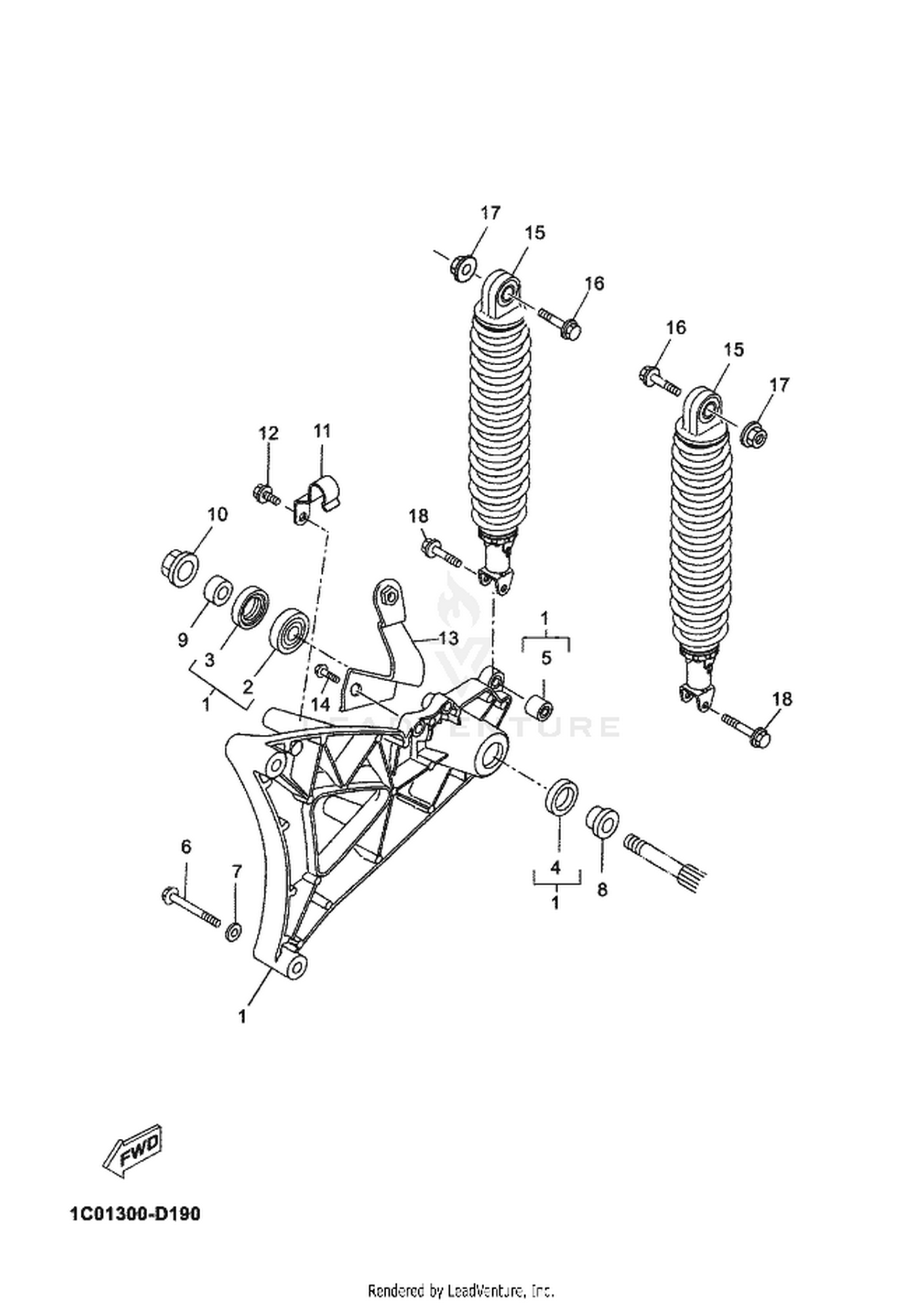 19 REAR ARM  SUSPENSION