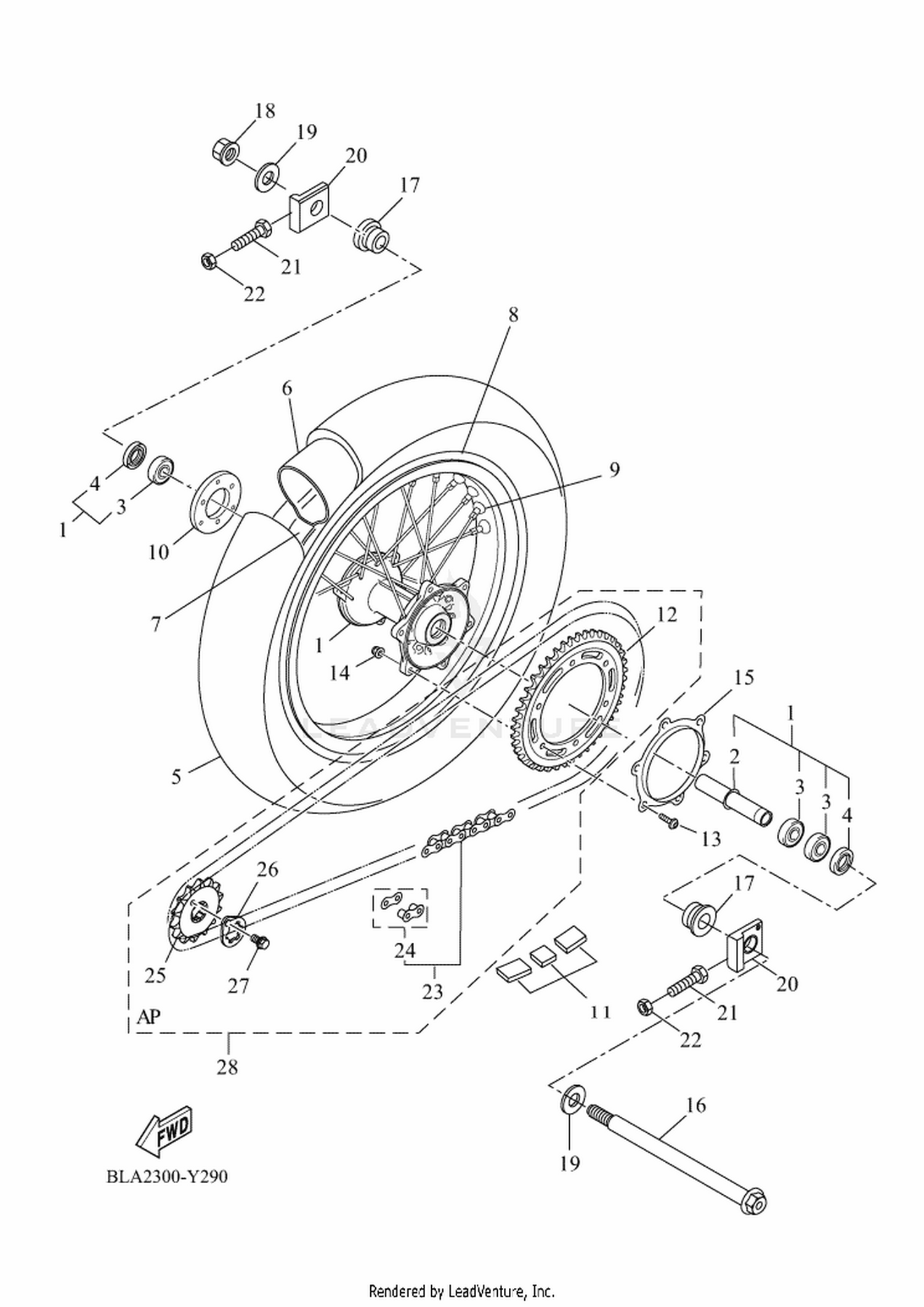 29 REAR WHEEL