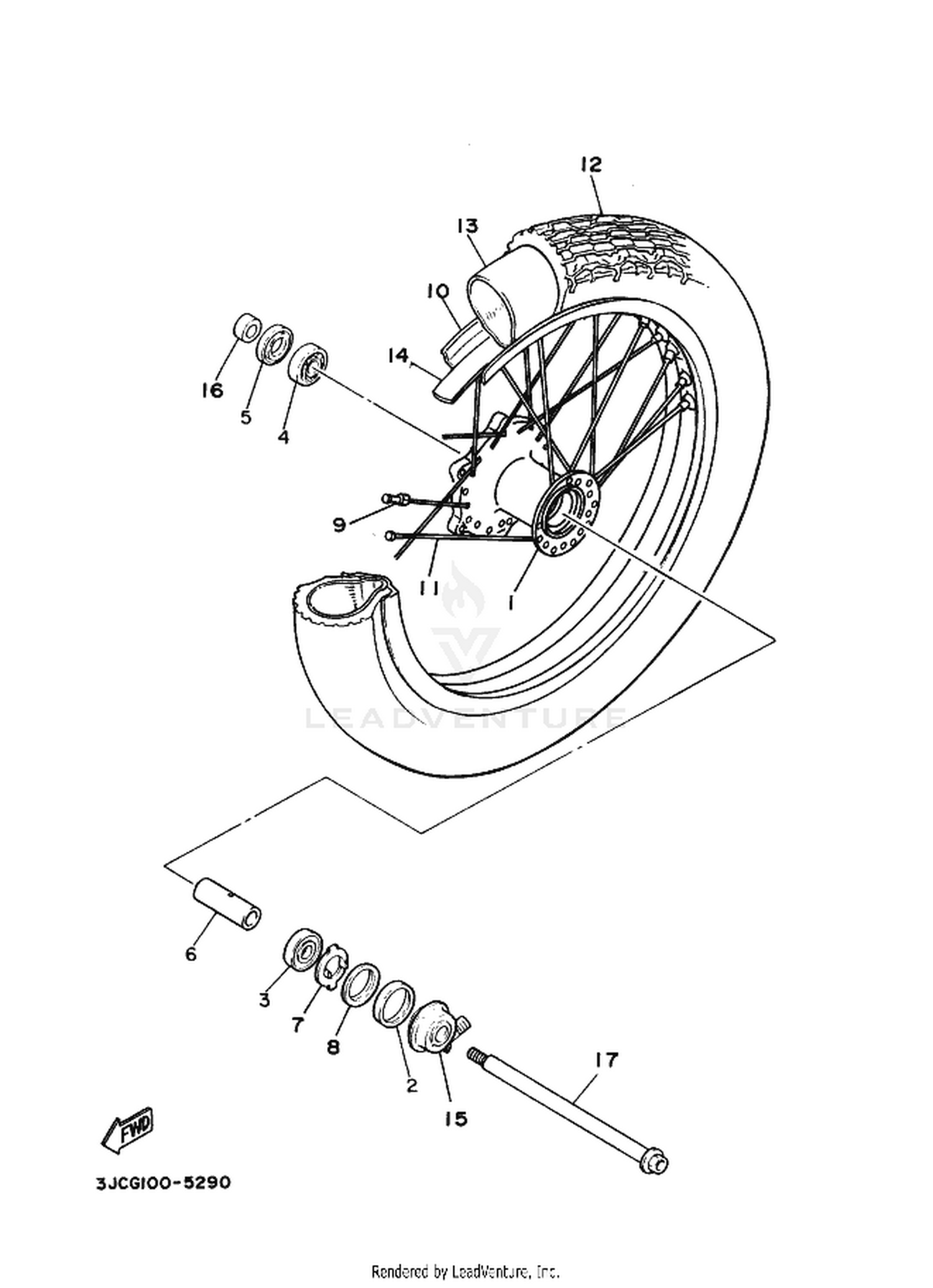28 FRONT WHEEL
