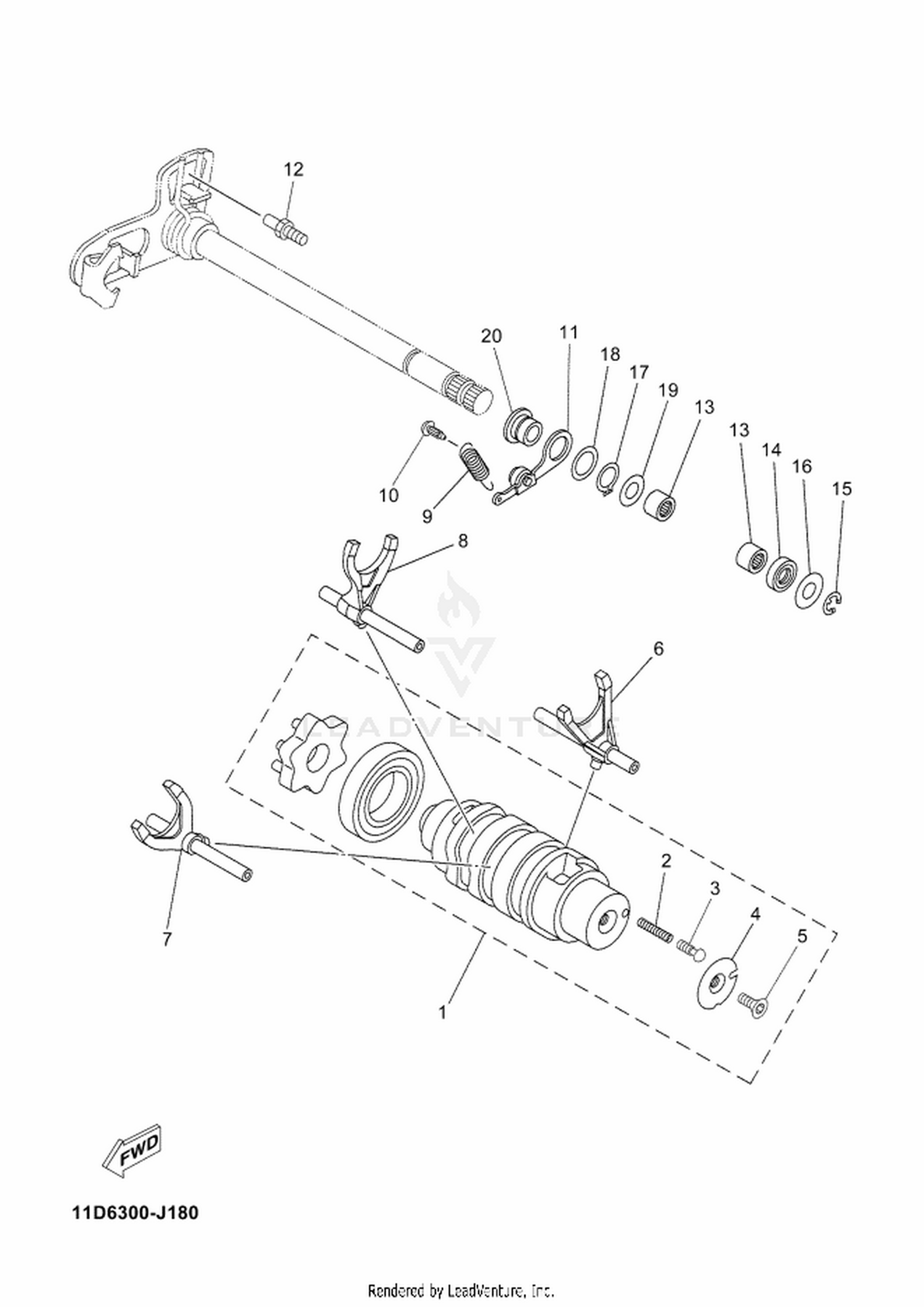 18 SHIFT CAM  FORK