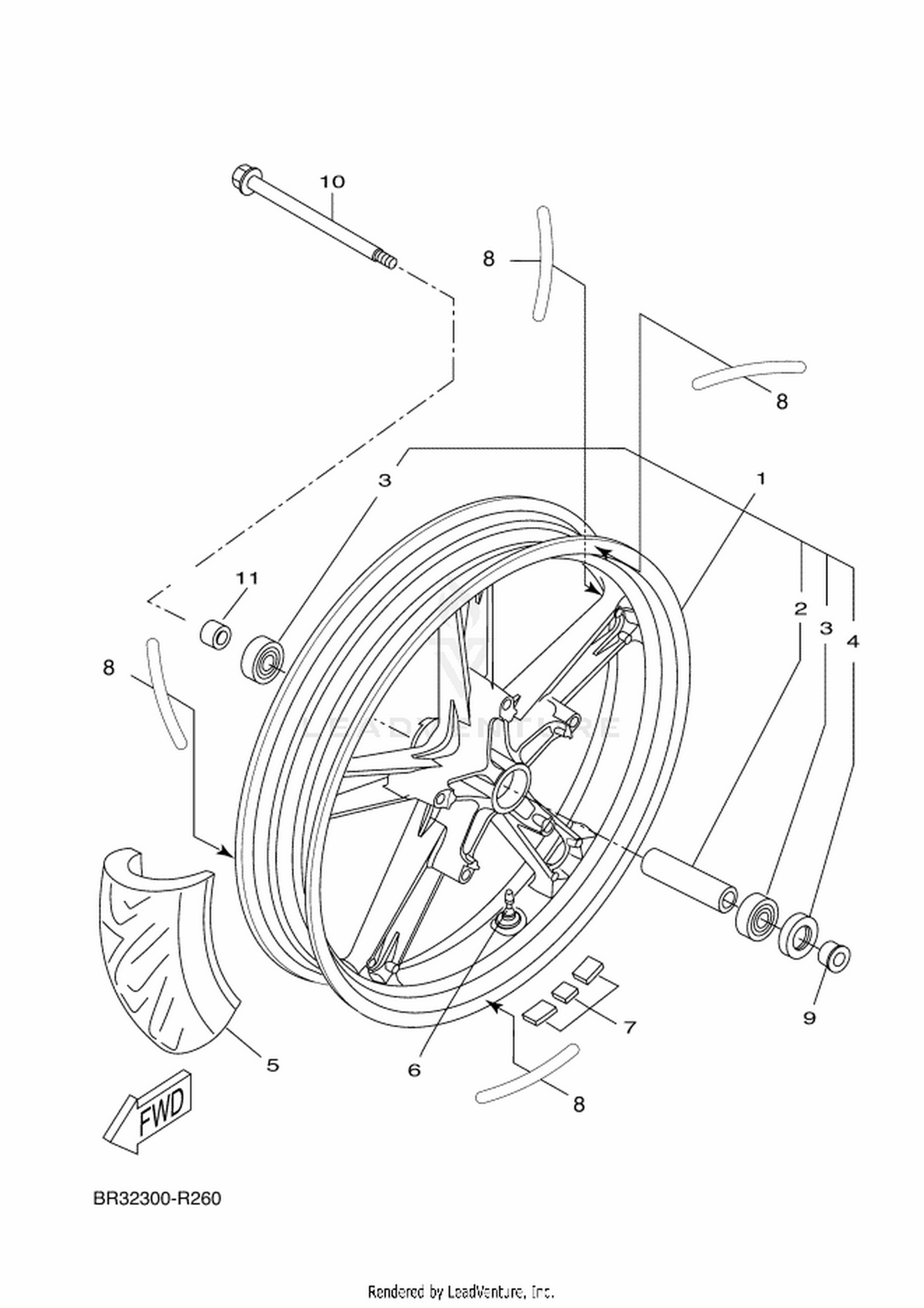 26 FRONT WHEEL