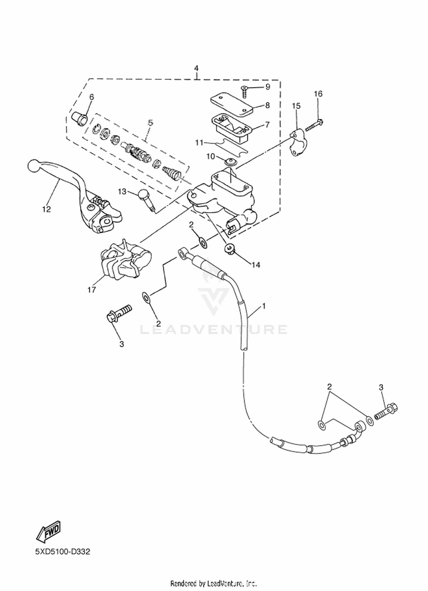 33 FRONT MASTER CYLINDER