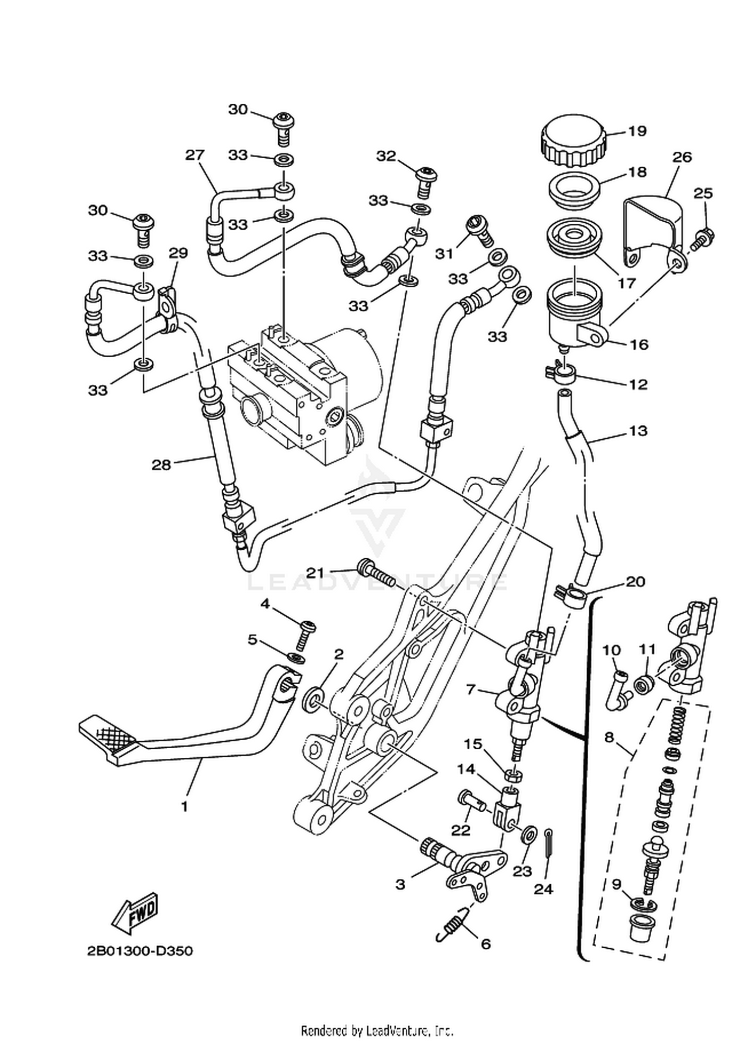 35 REAR MASTER CYLINDER