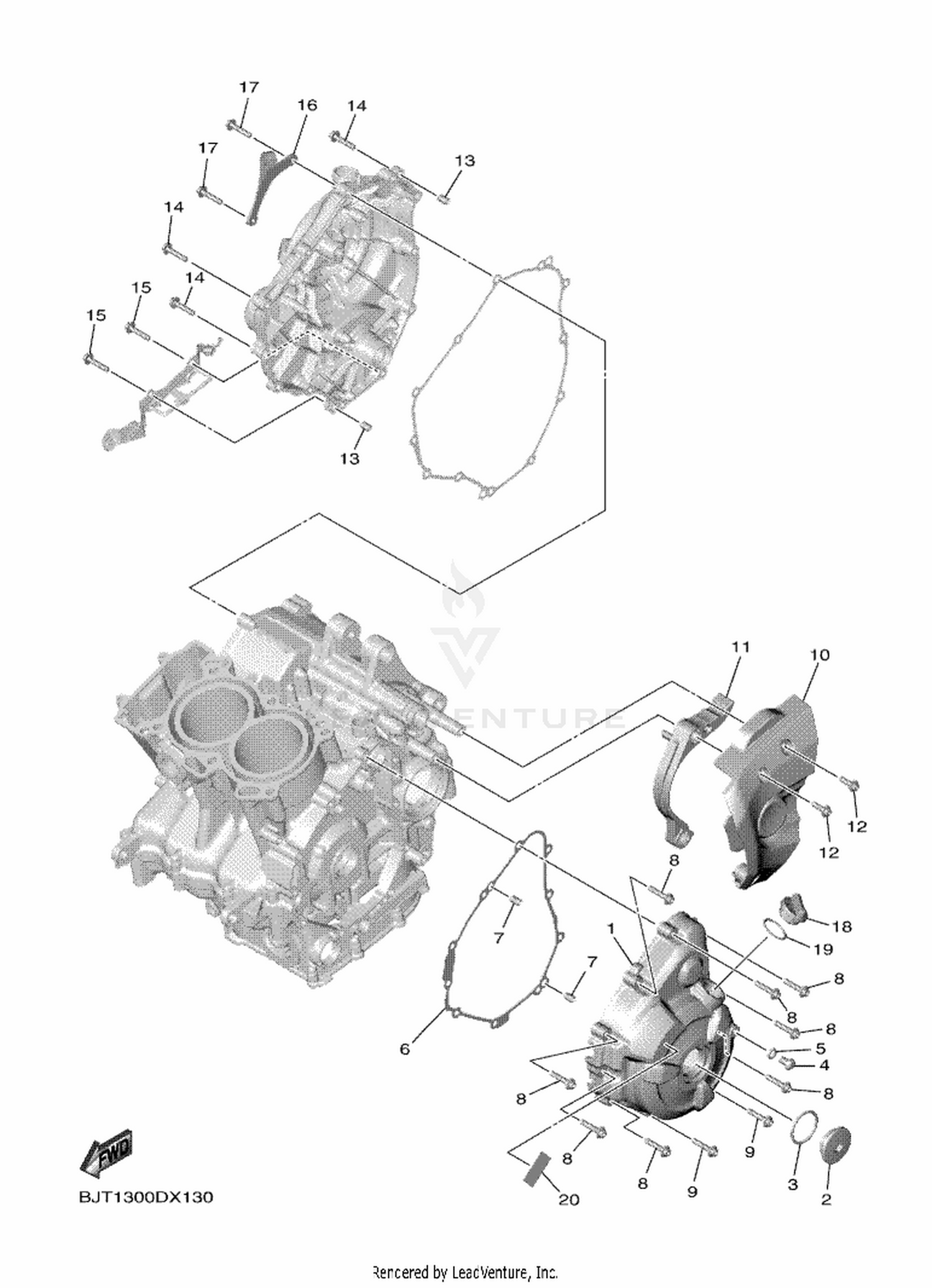 13 CRANKCASE COVER 1