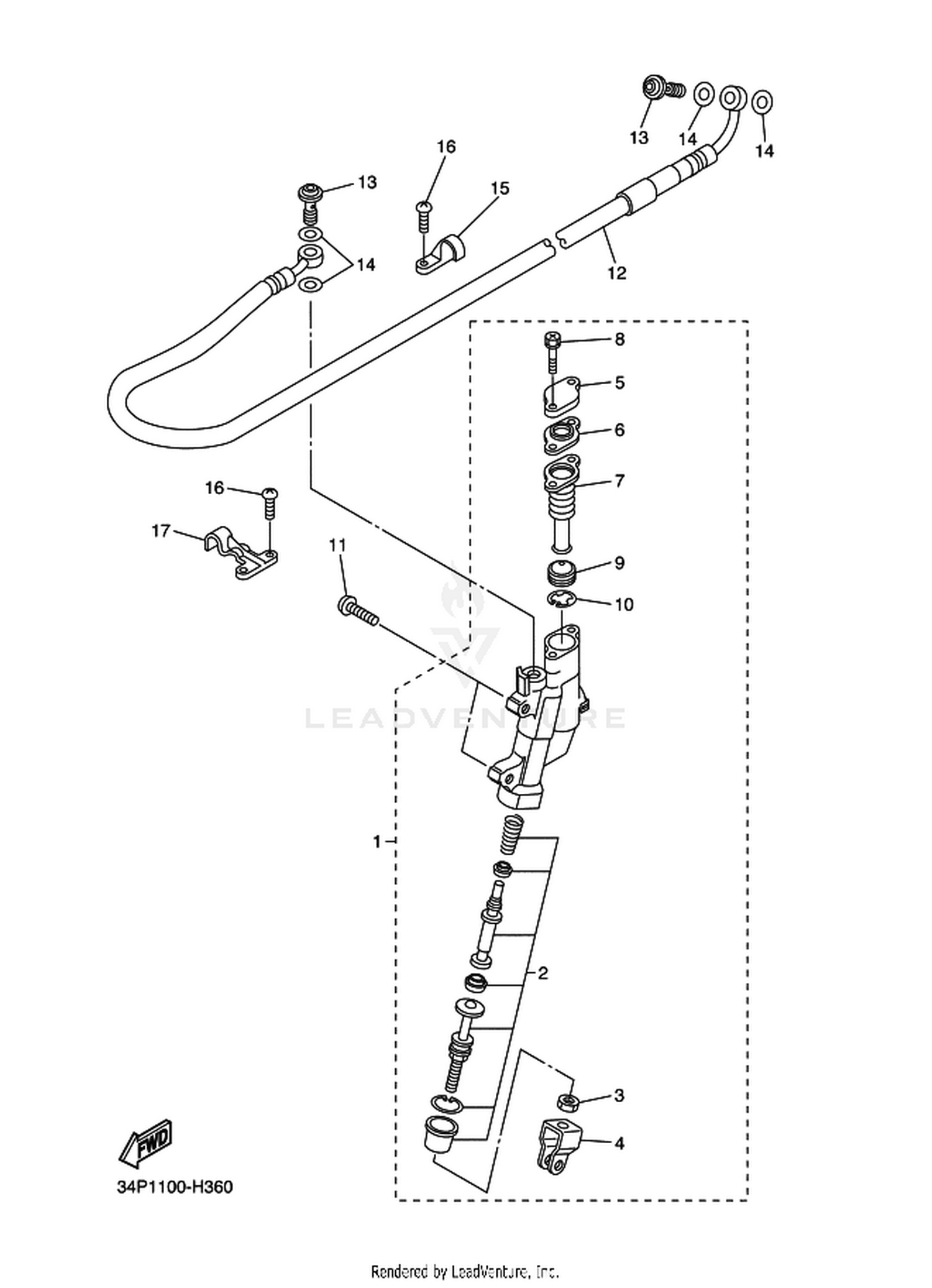 35 REAR MASTER CYLINDER