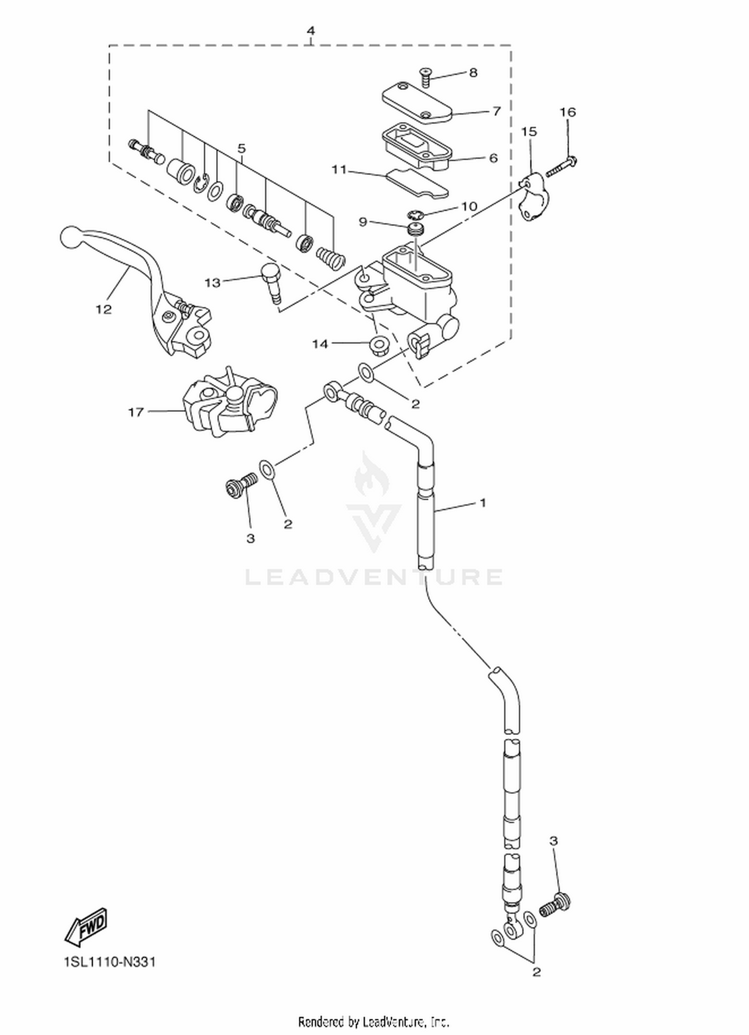 33 FRONT MASTER CYLINDER