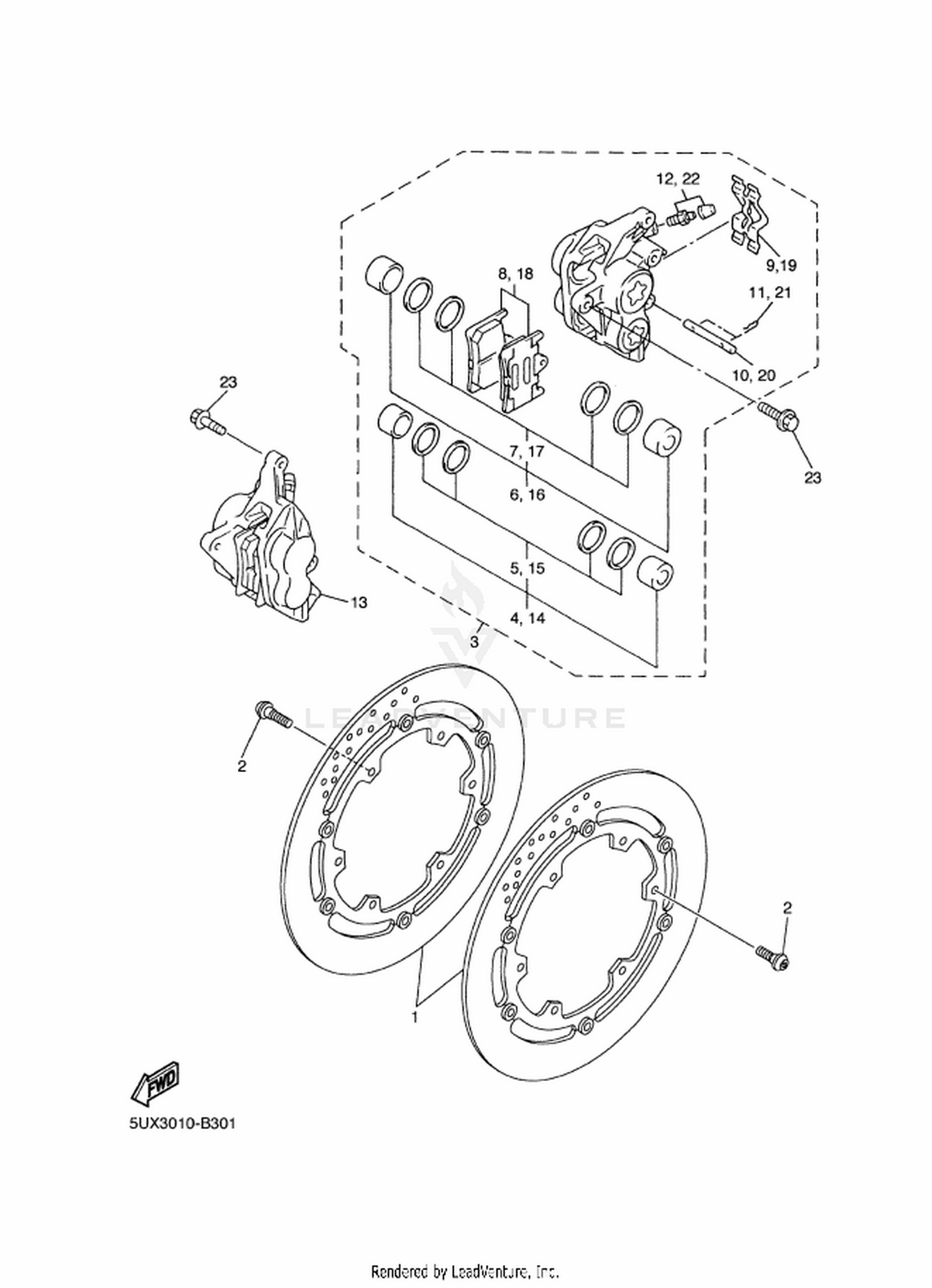 30 FRONT BRAKE CALIPER