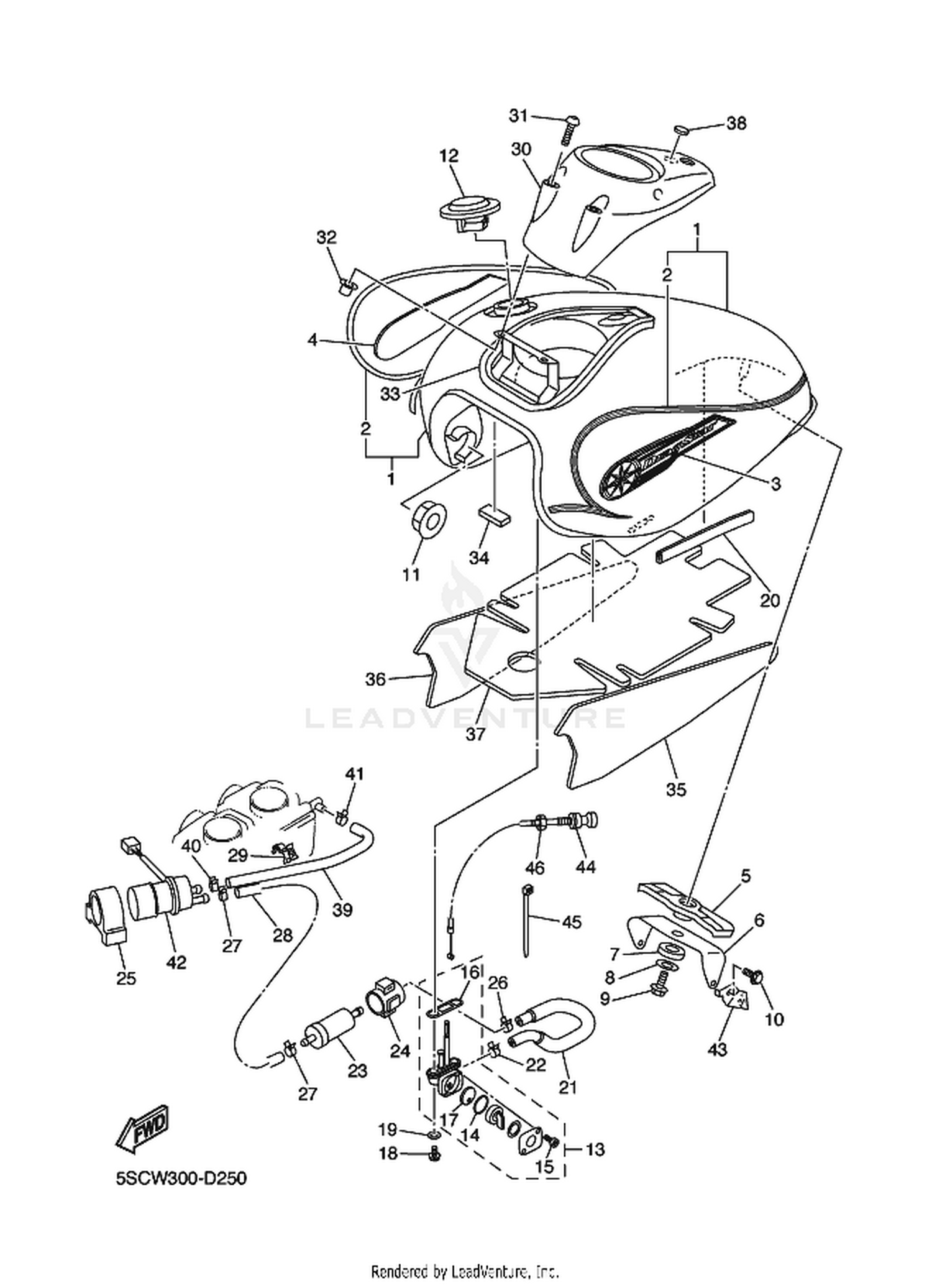 25 FUEL TANK