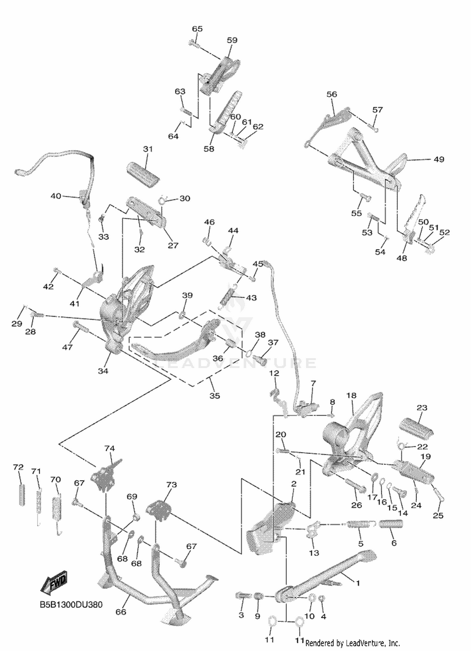 38 STAND  FOOTREST