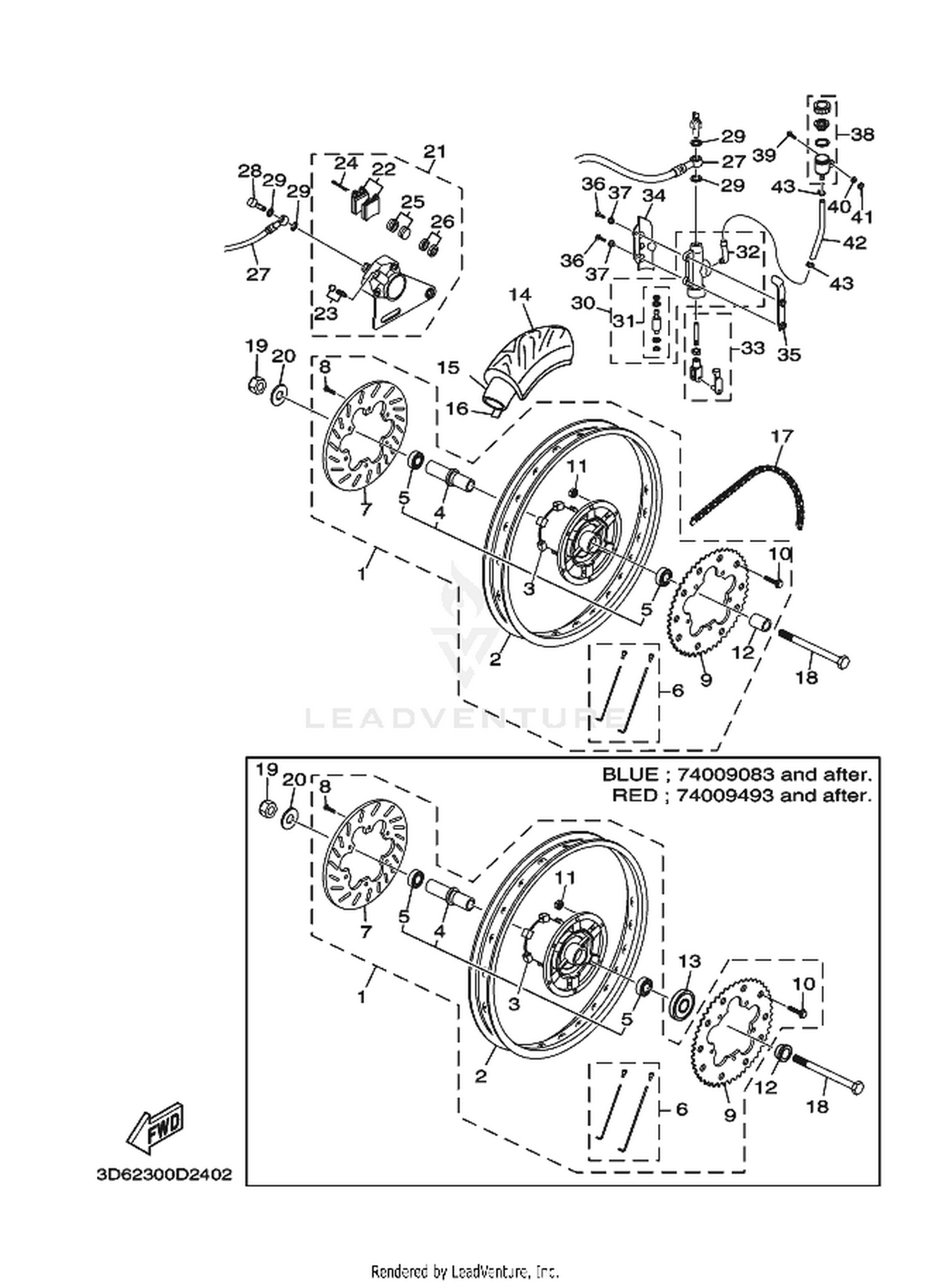 24 REAR WHEEL  BRAKE SYSTEM