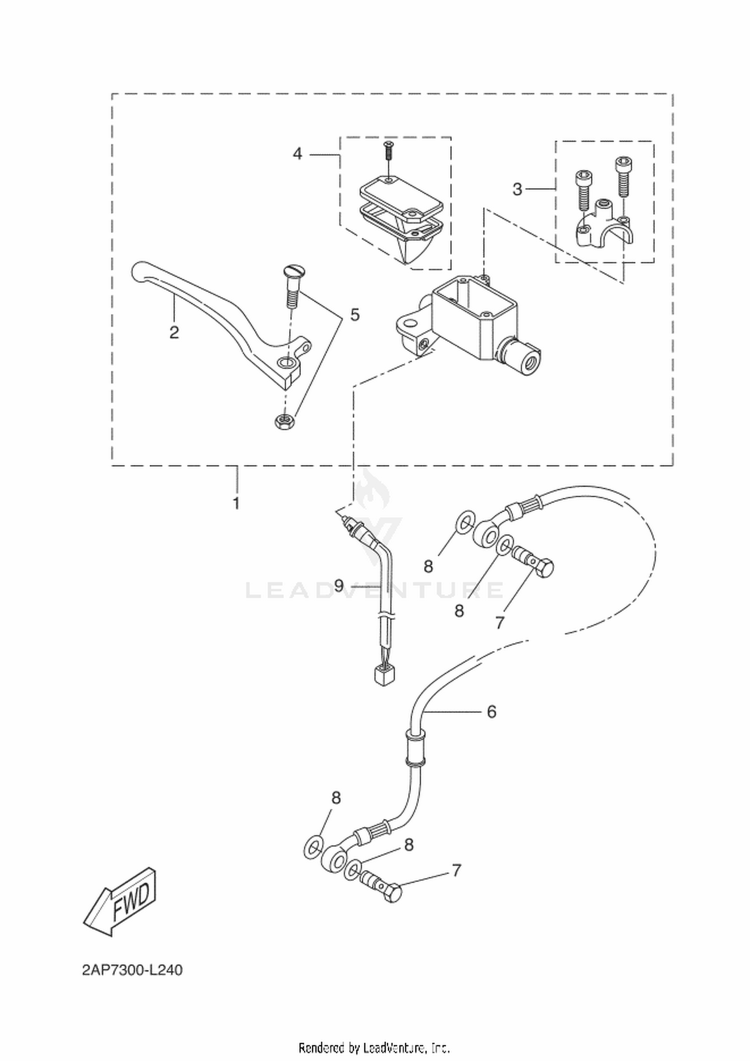 24 FRONT MASTER CYLINDER