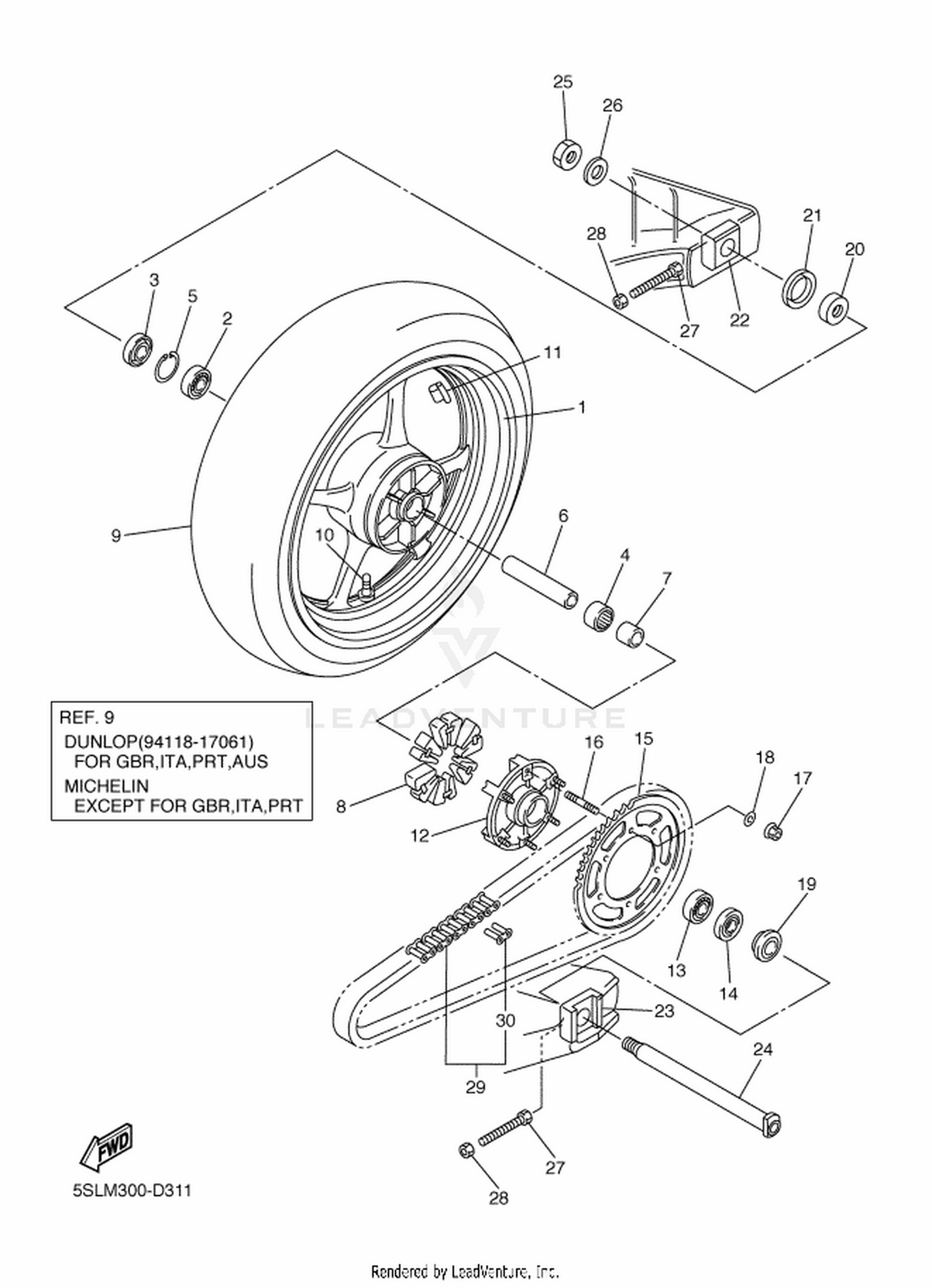 31 REAR WHEEL