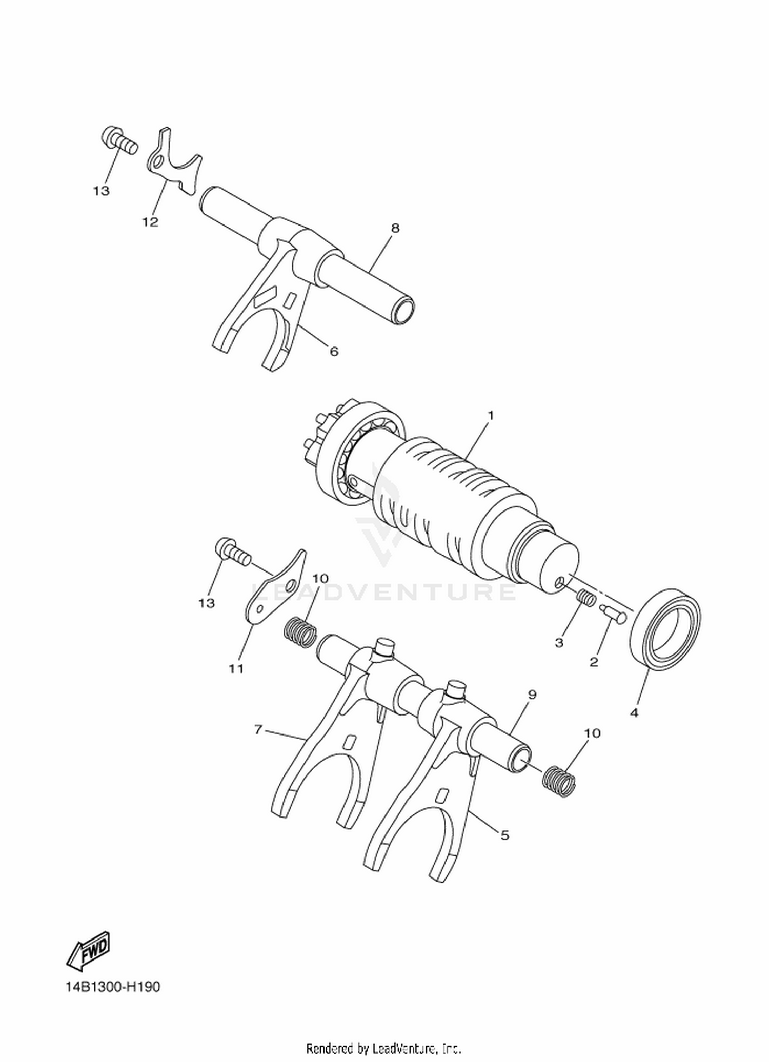 19 SHIFT CAM  FORK