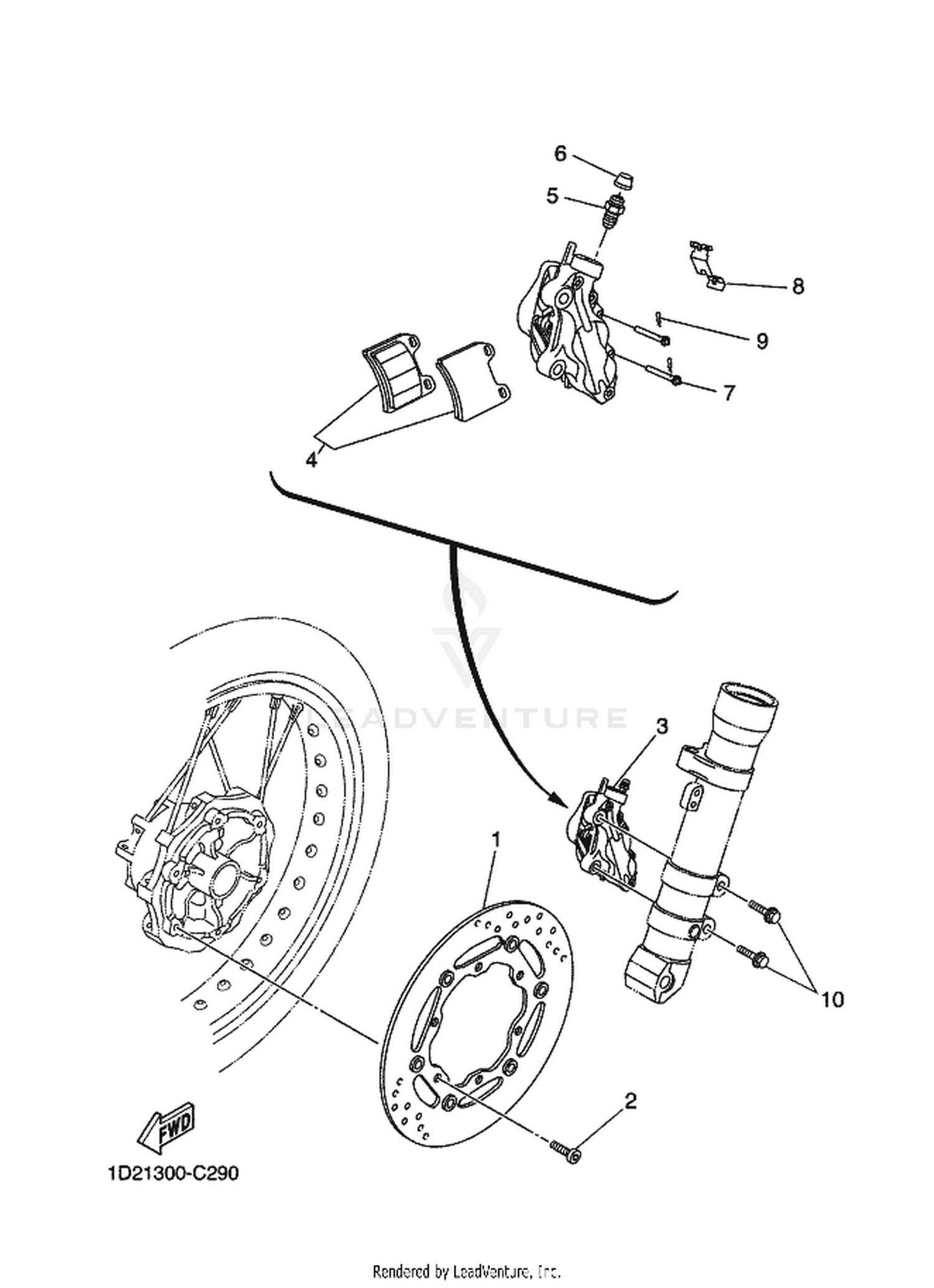 29 FRONT BRAKE CALIPER