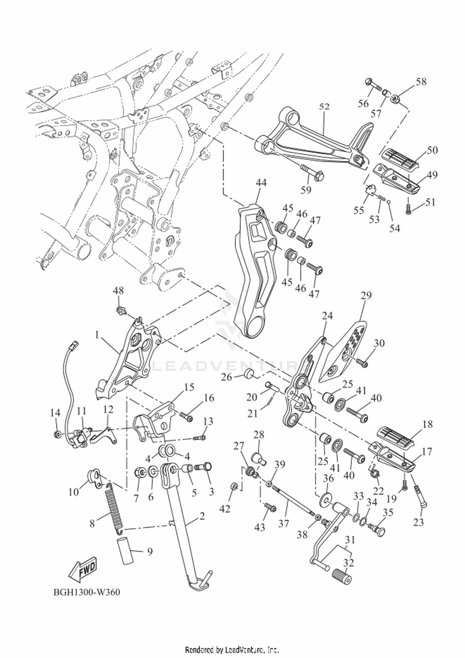 37 STAND & FOOTREST