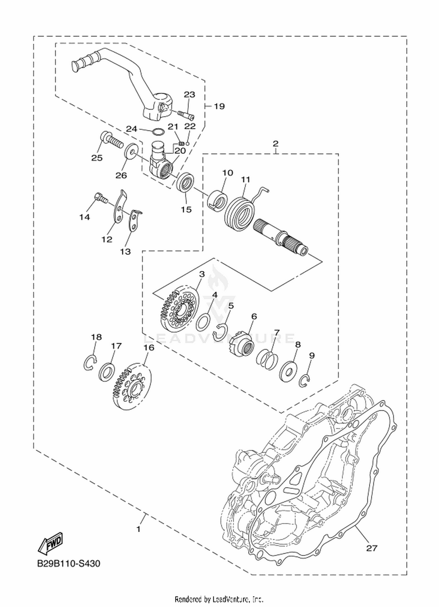 43 PARTS OPTION (KICK STARTER)