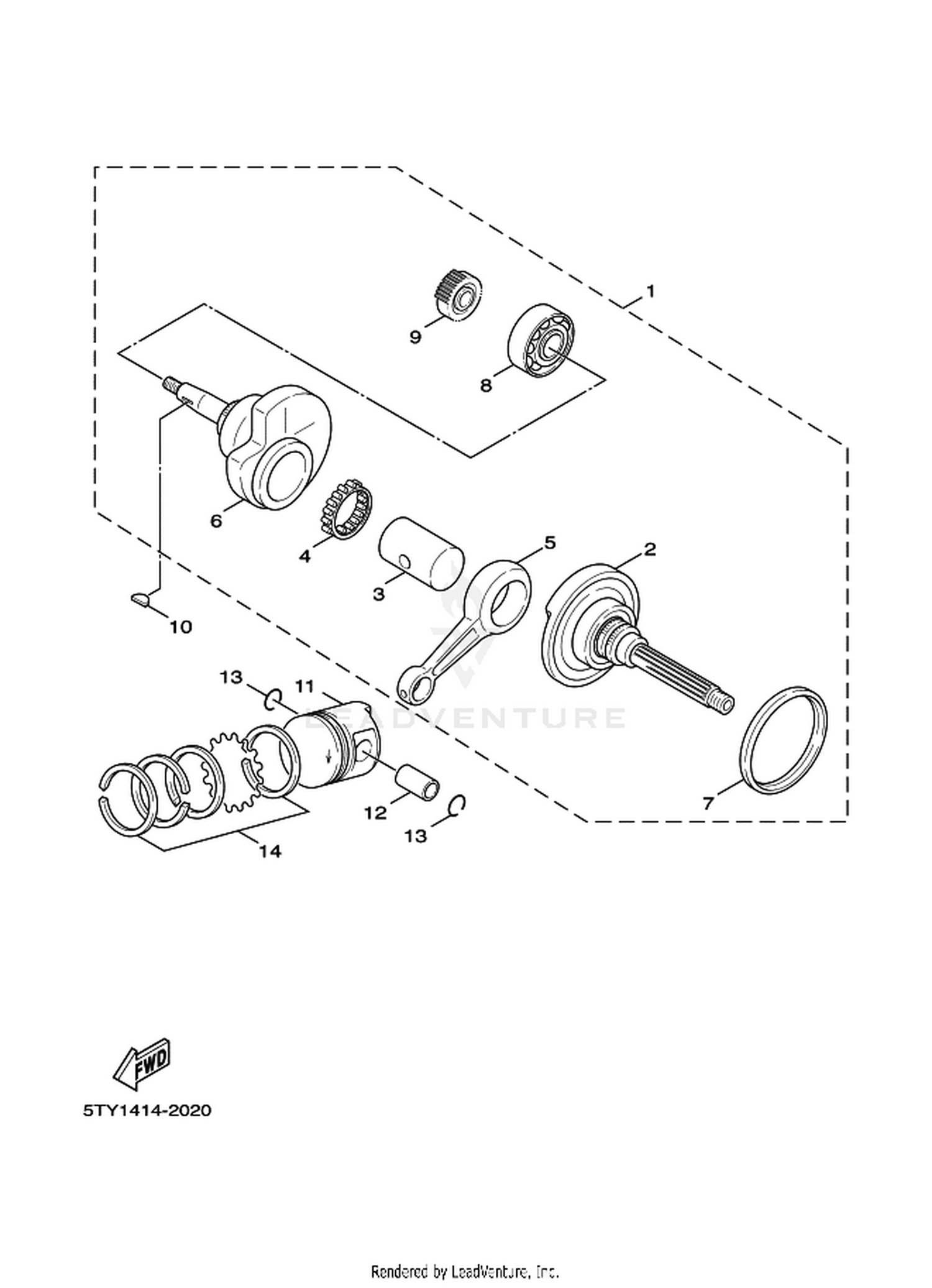 02 CRANKSHAFT  PISTON