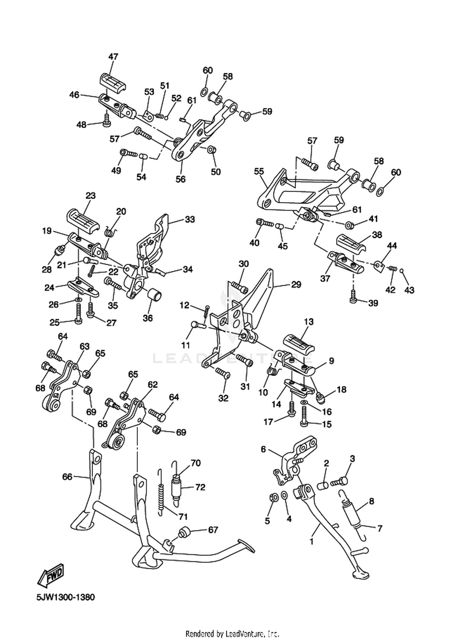 38 STAND  FOOTREST