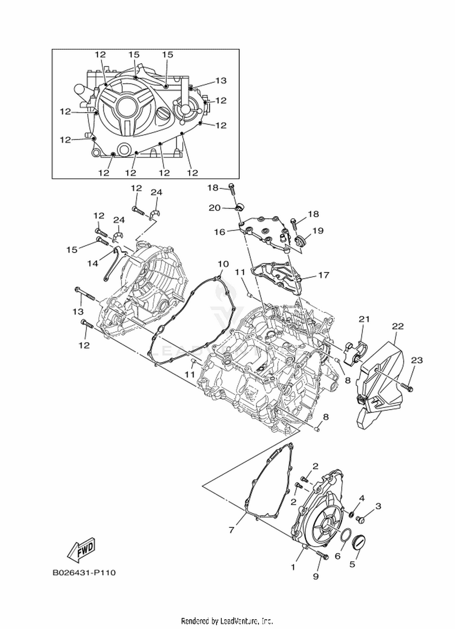 11 CRANKCASE COVER 1