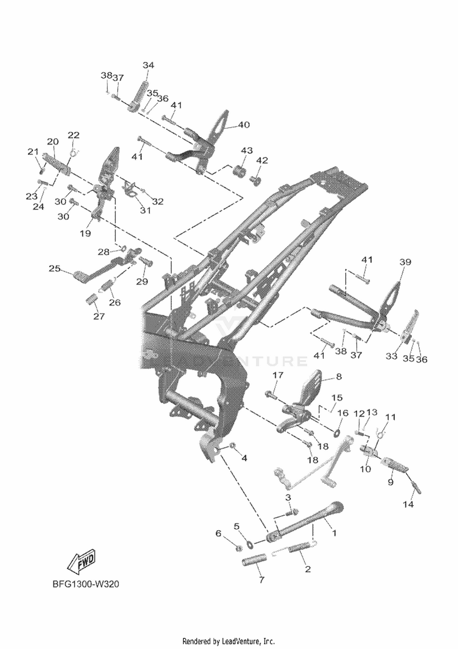 33 STAND & FOOTREST