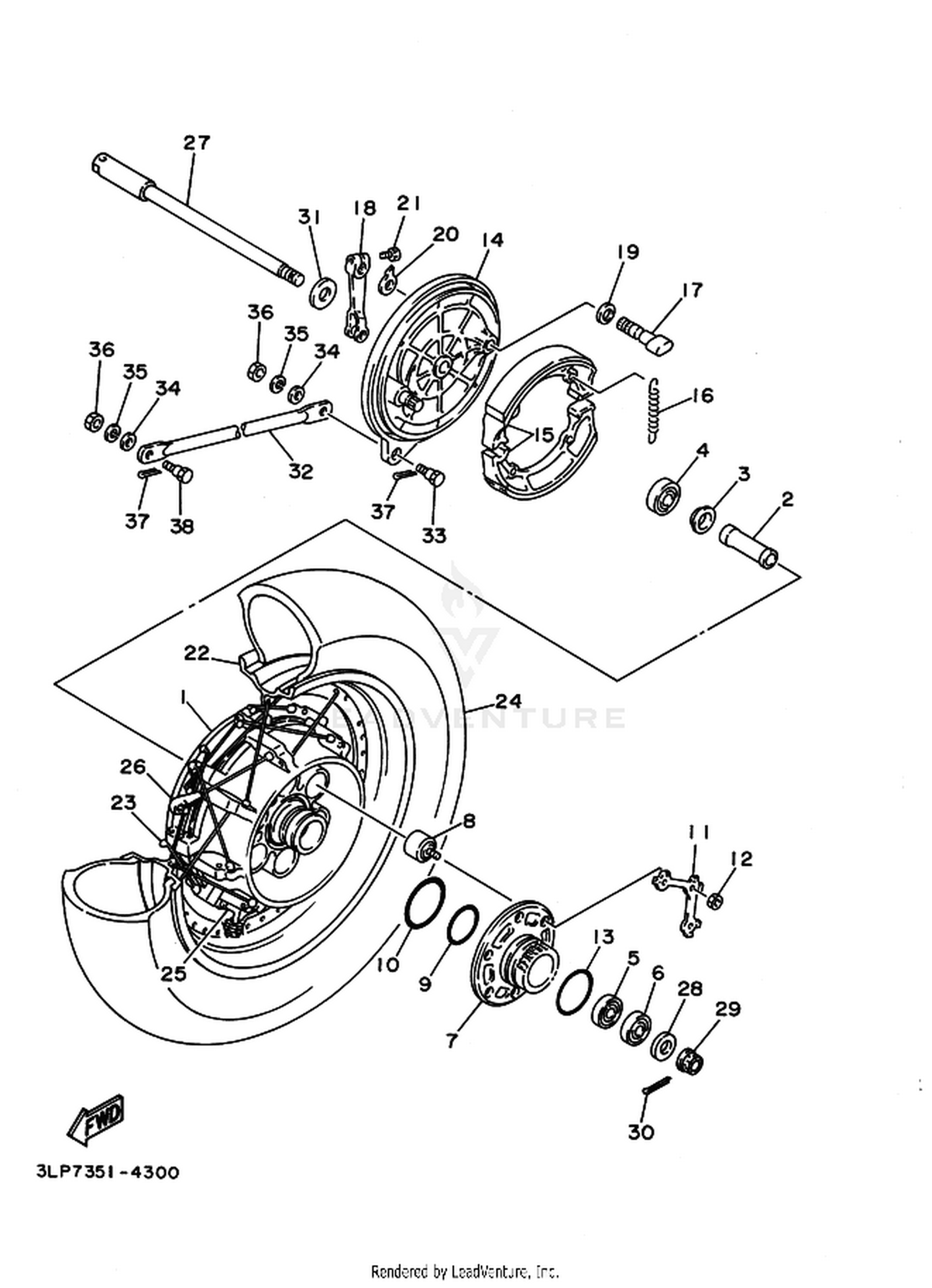33 REAR WHEEL