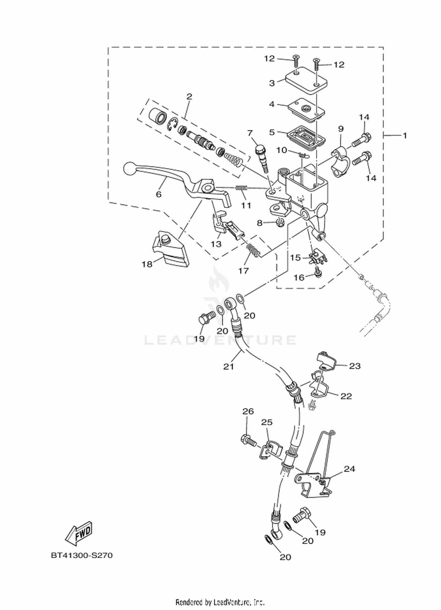 27 FRONT MASTER CYLINDER