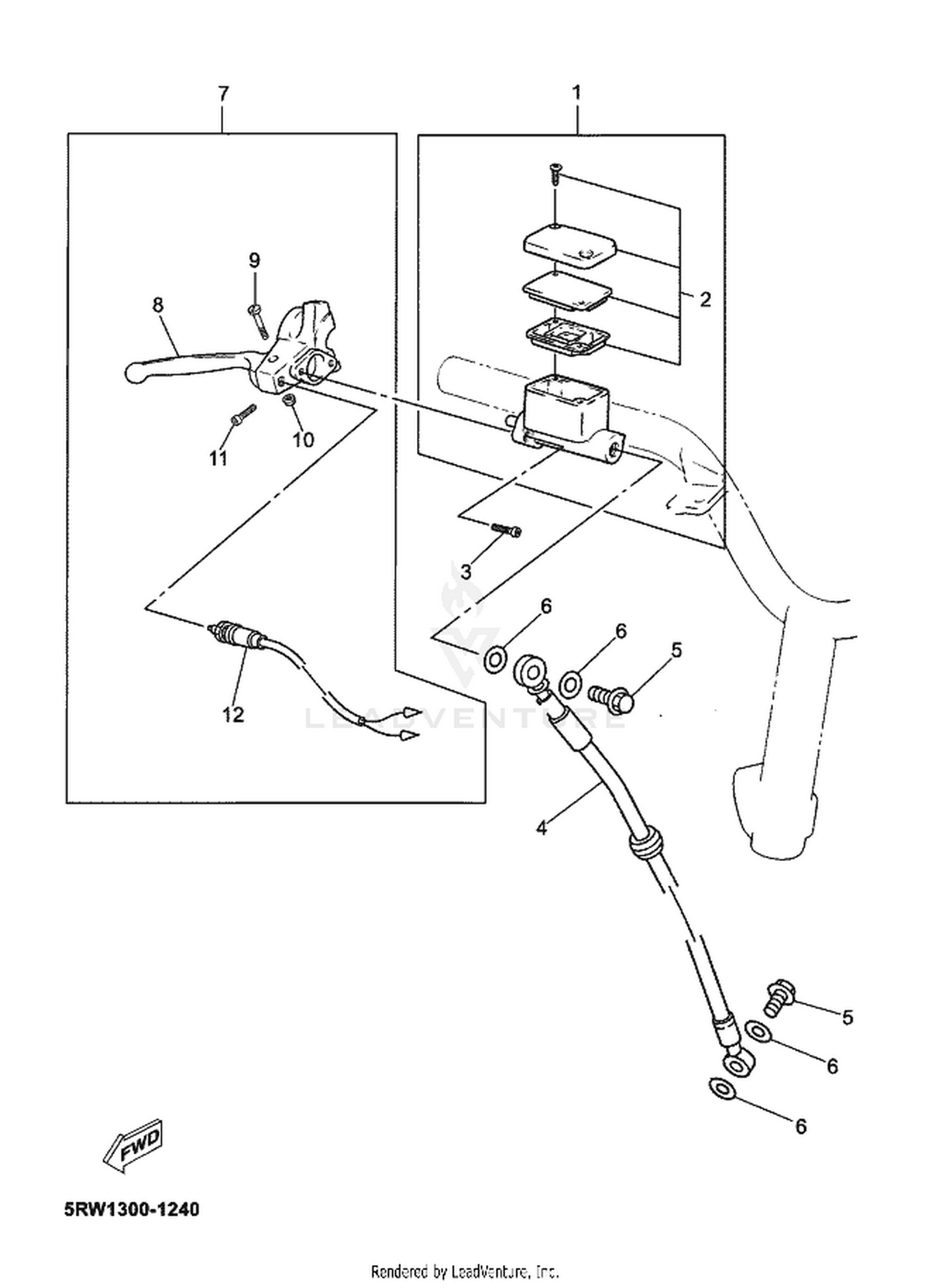 25 FRONT MASTER CYLINDER