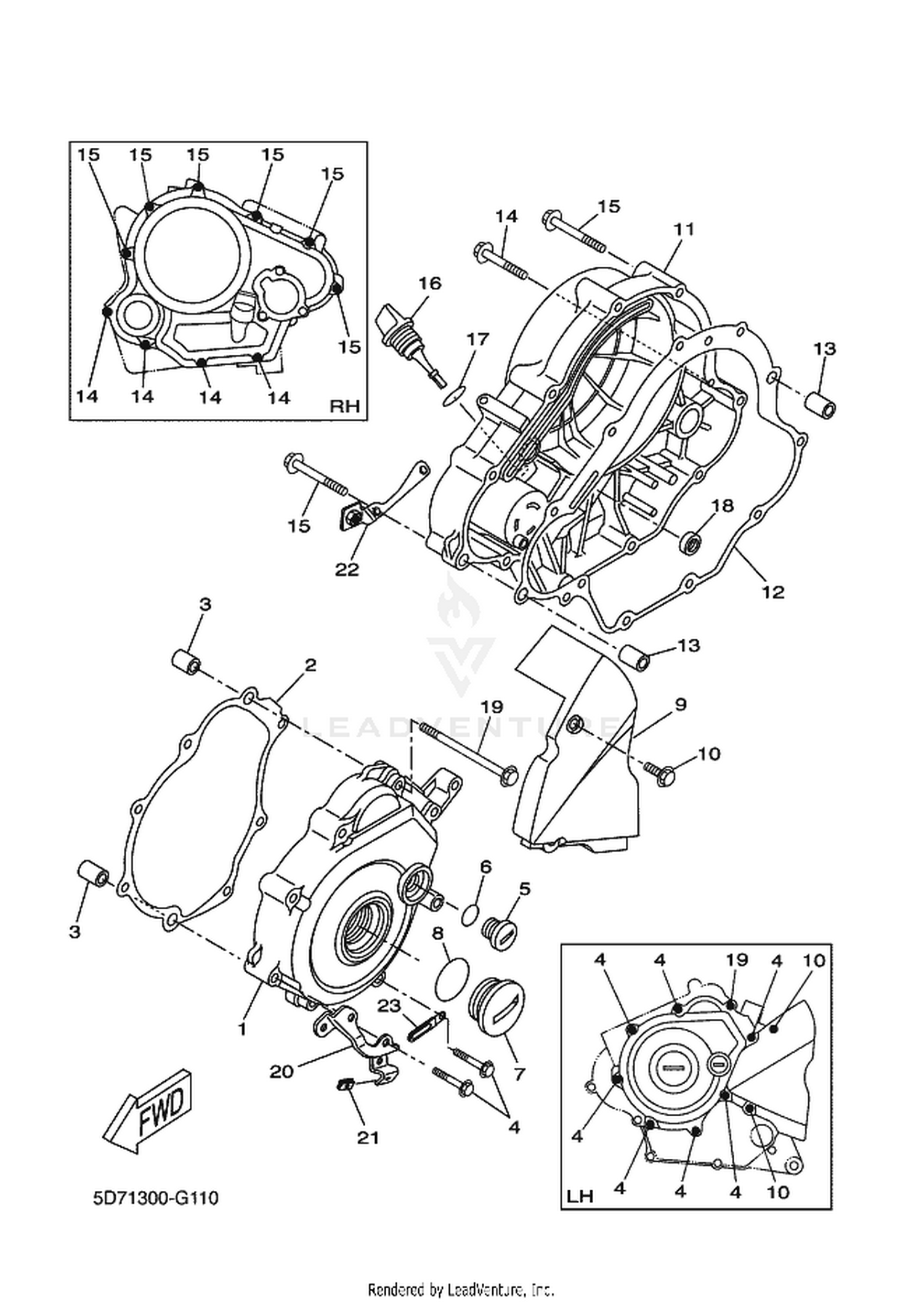 11 CRANKCASE COVER 1