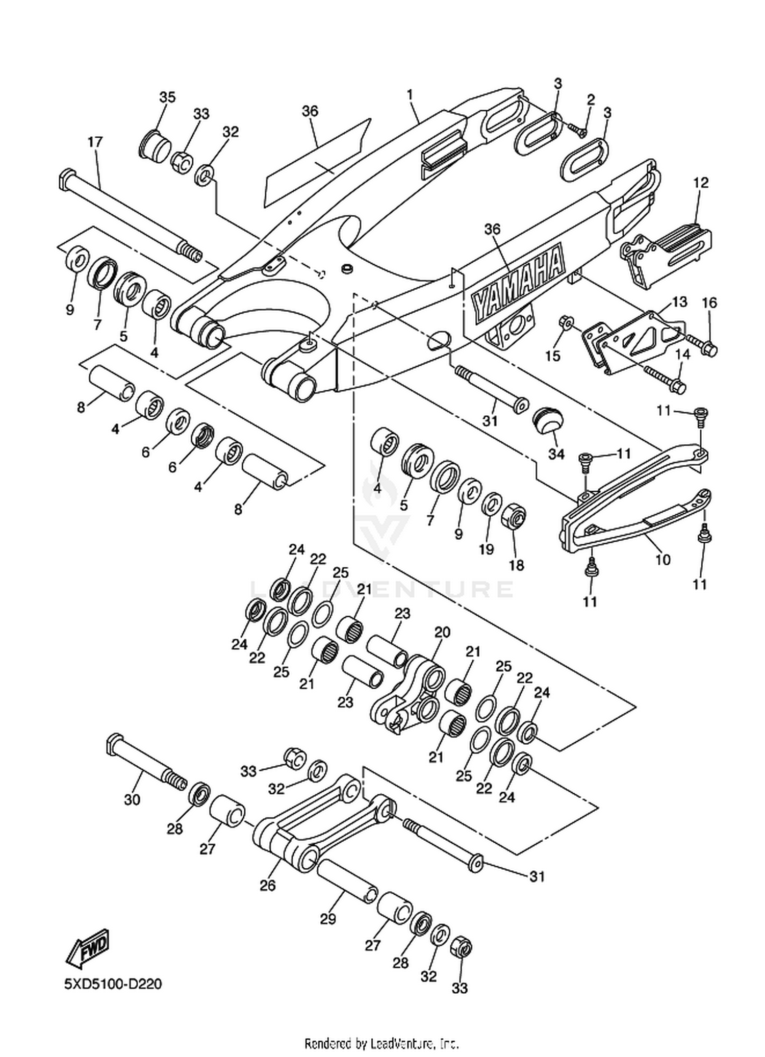 22 REAR ARM