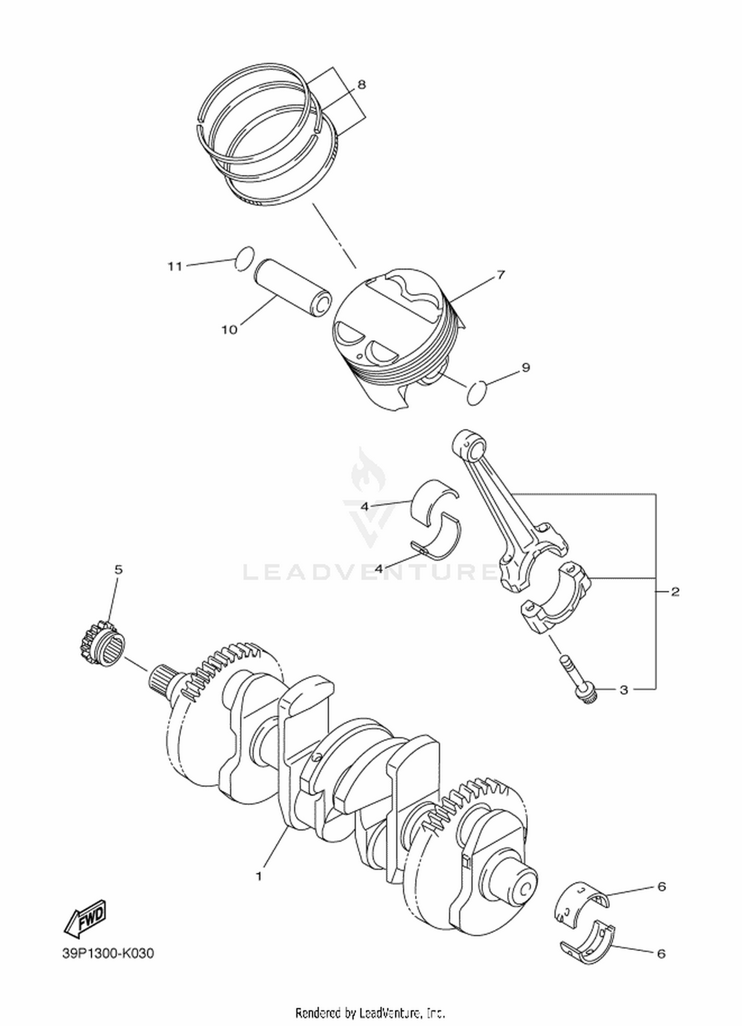 03 CRANKSHAFT  PISTON