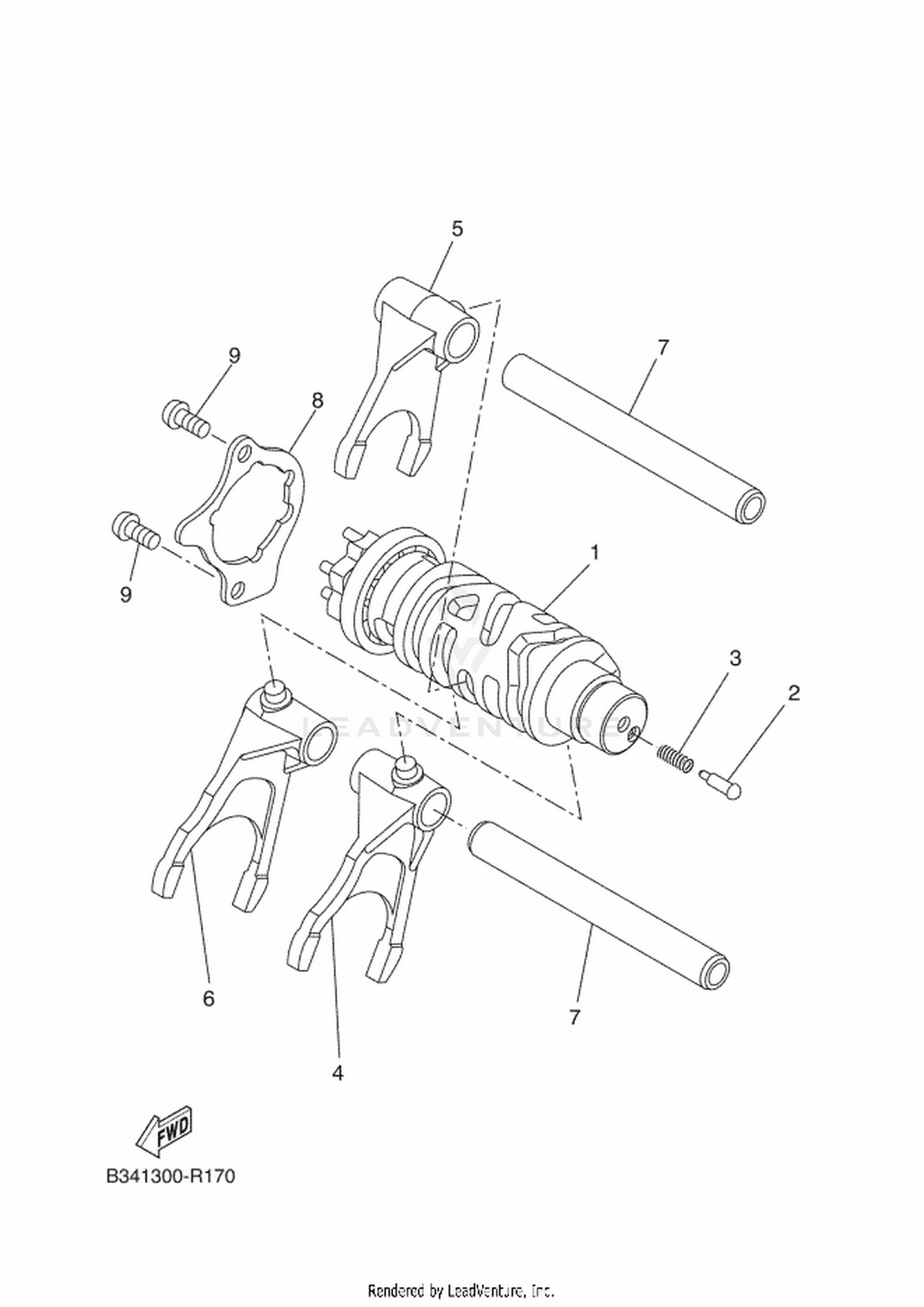 17 SHIFT CAM  FORK