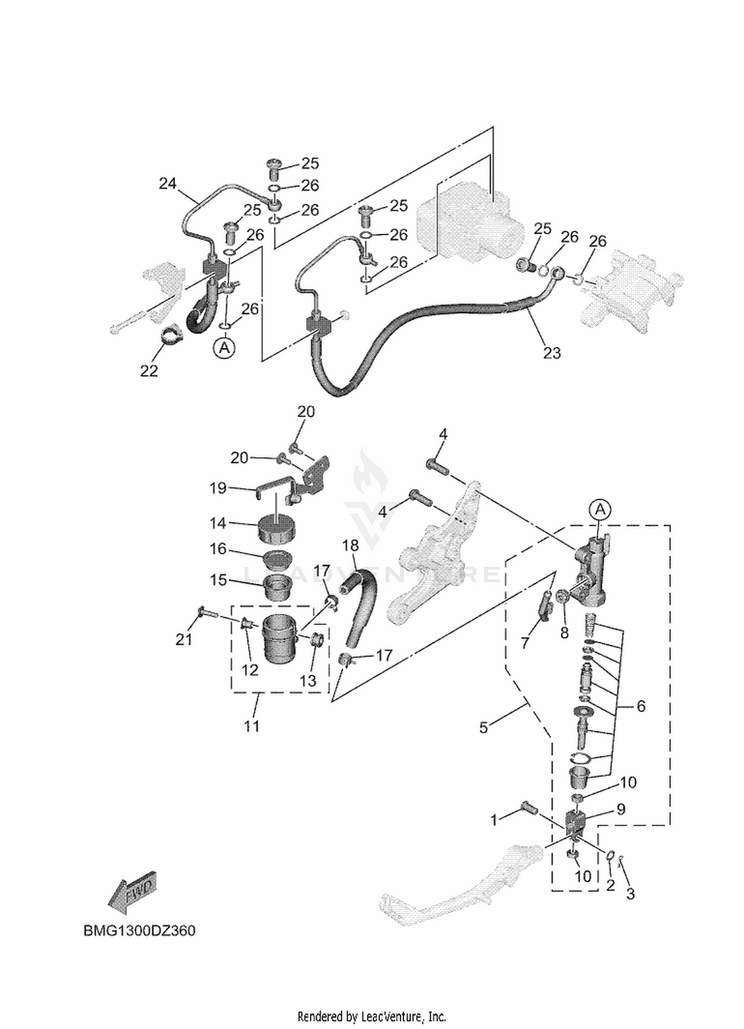 36 REAR MASTER CYLINDER